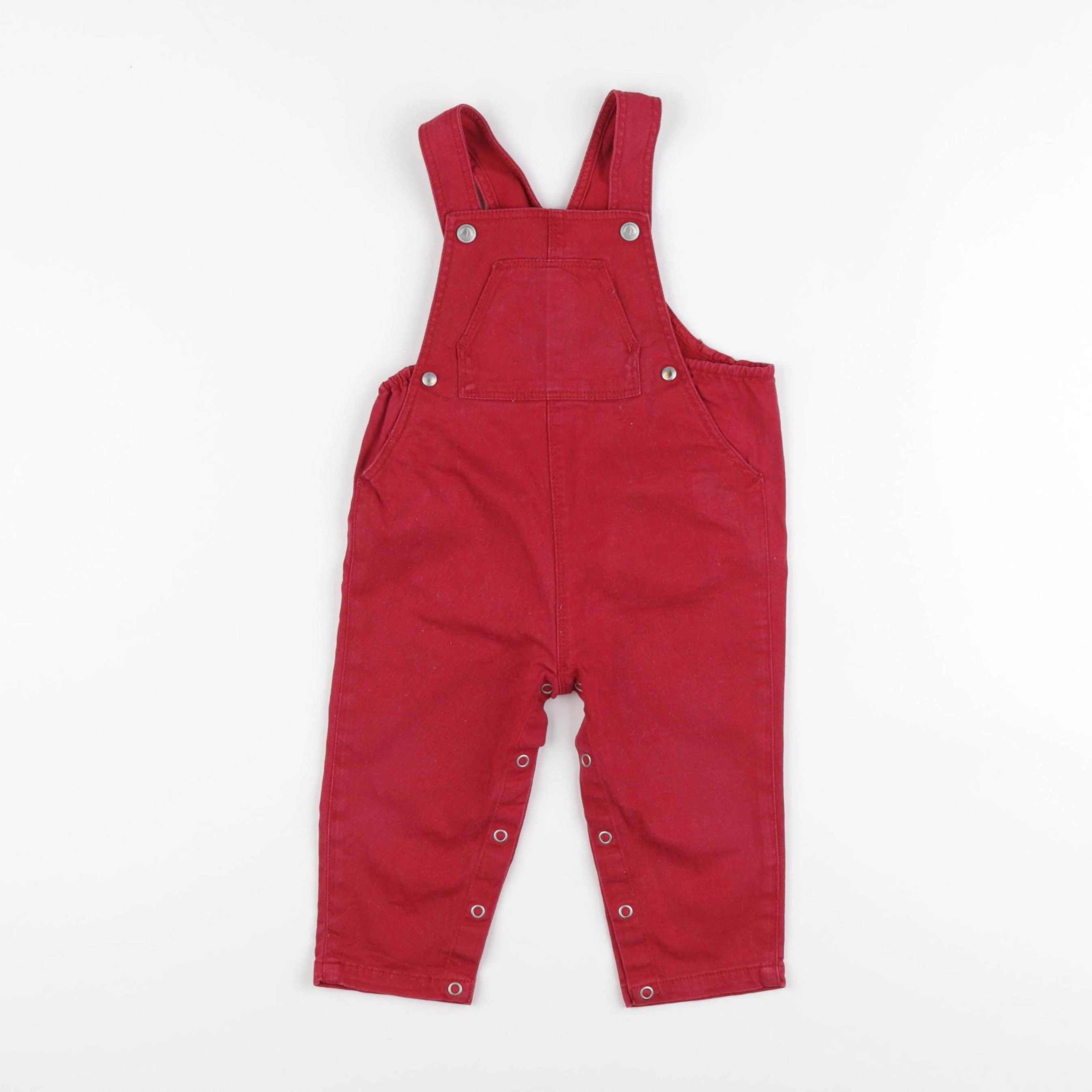 Petit Bateau - salopette rouge - 12 mois