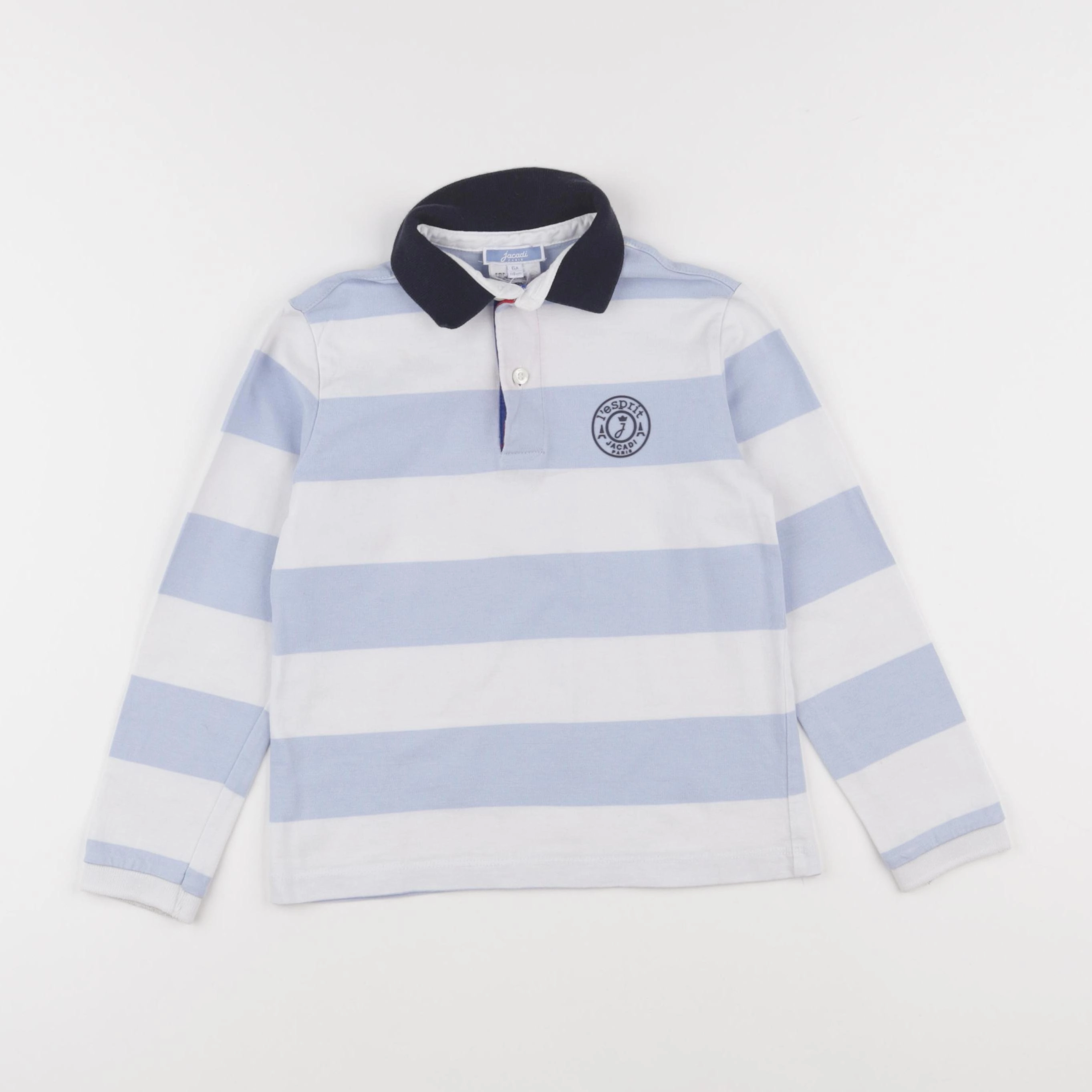 Jacadi - polo bleu, blanc - 6 ans