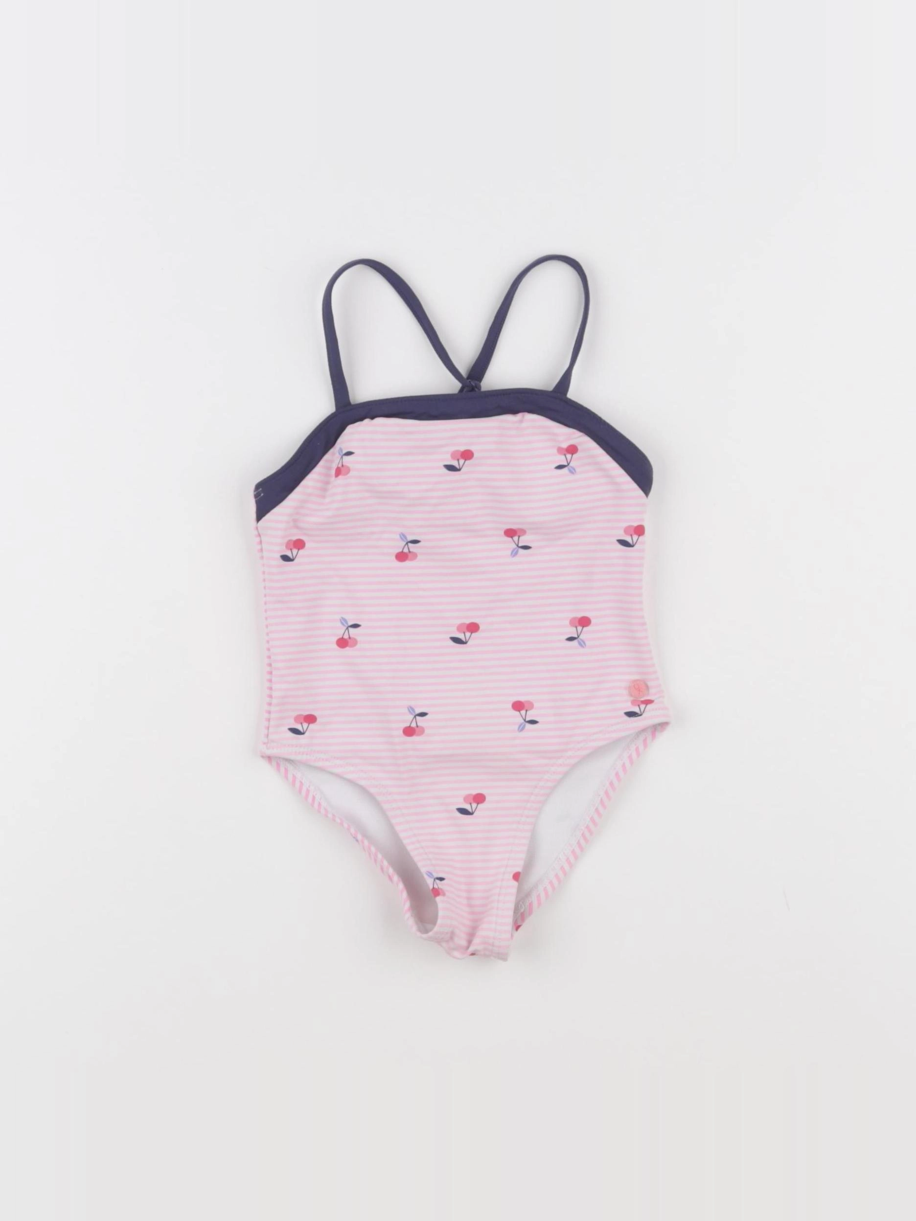 Okaidi - maillot de bain rose - 2 ans