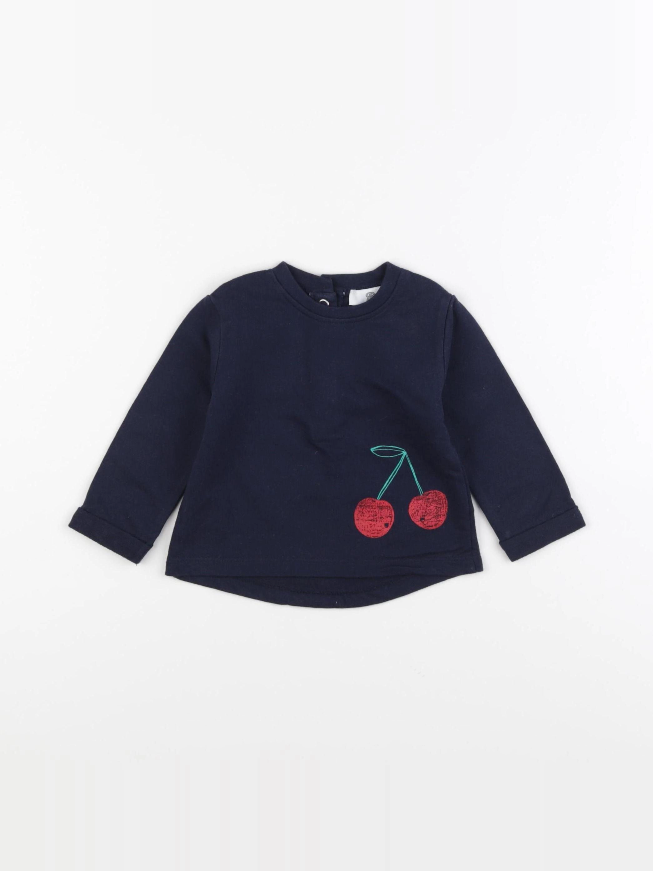 La Redoute - sweat bleu - 6 mois