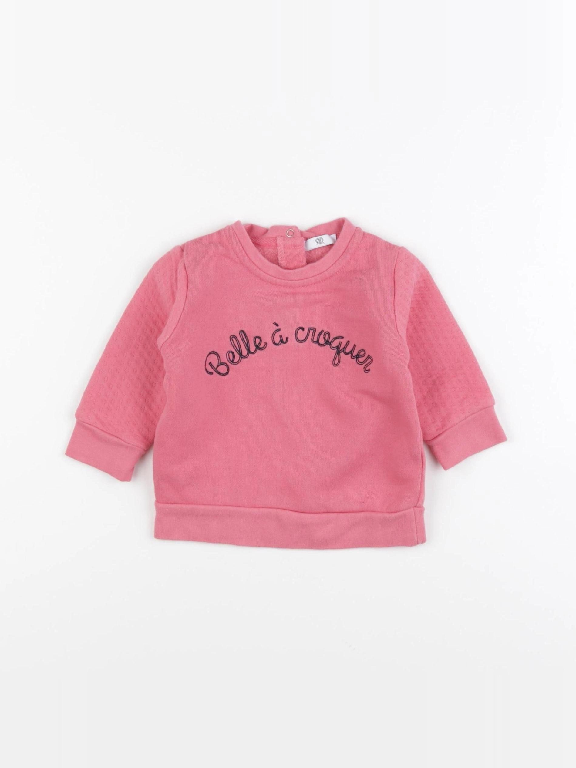 La Redoute - sweat rose - 9 mois