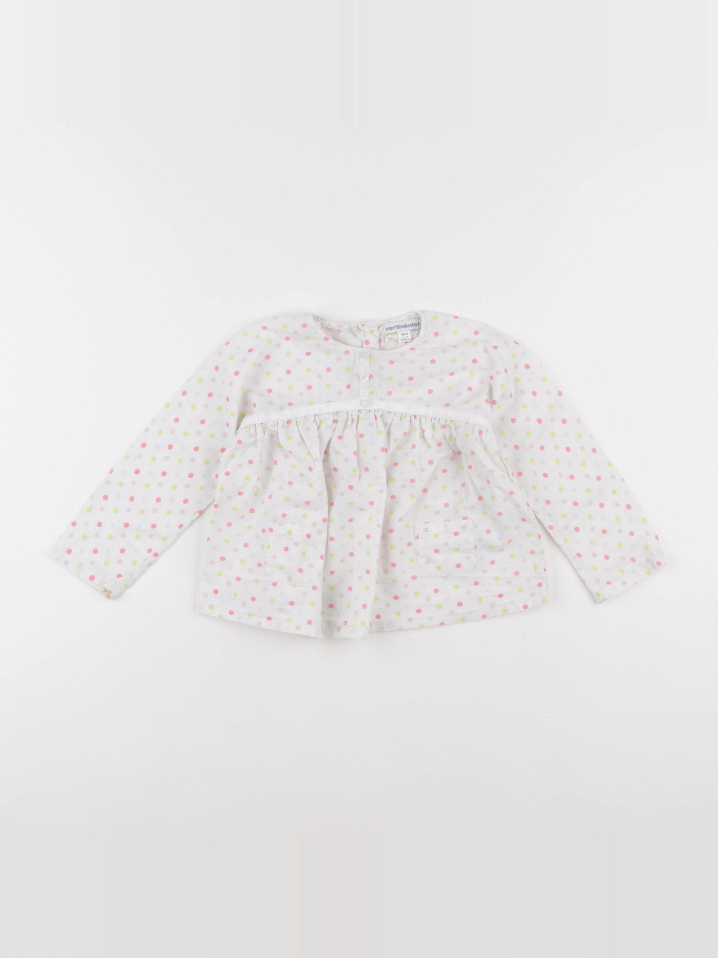 Vertbaudet - blouse multicolore - 24 mois