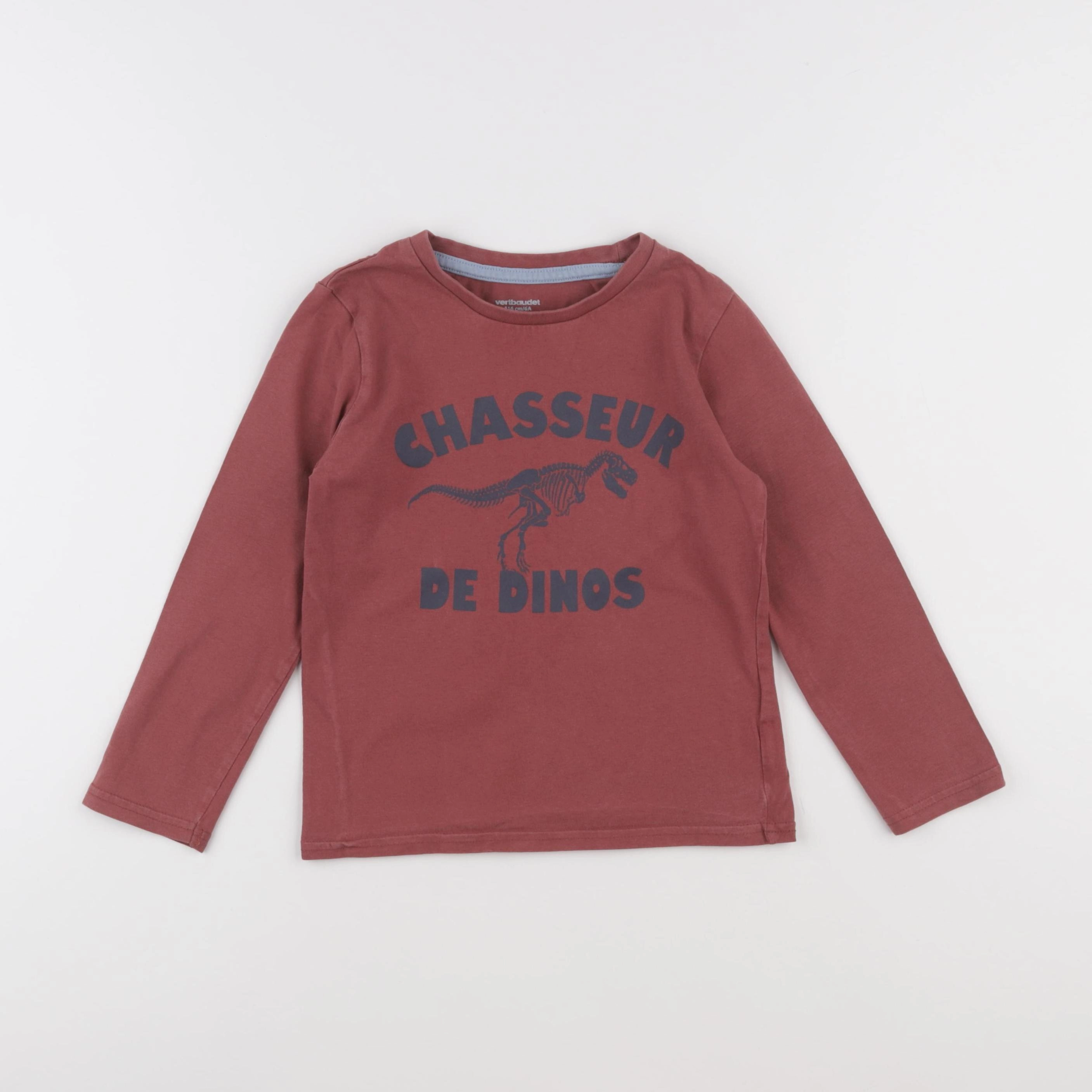 Vertbaudet - tee-shirt rouge - 6 ans