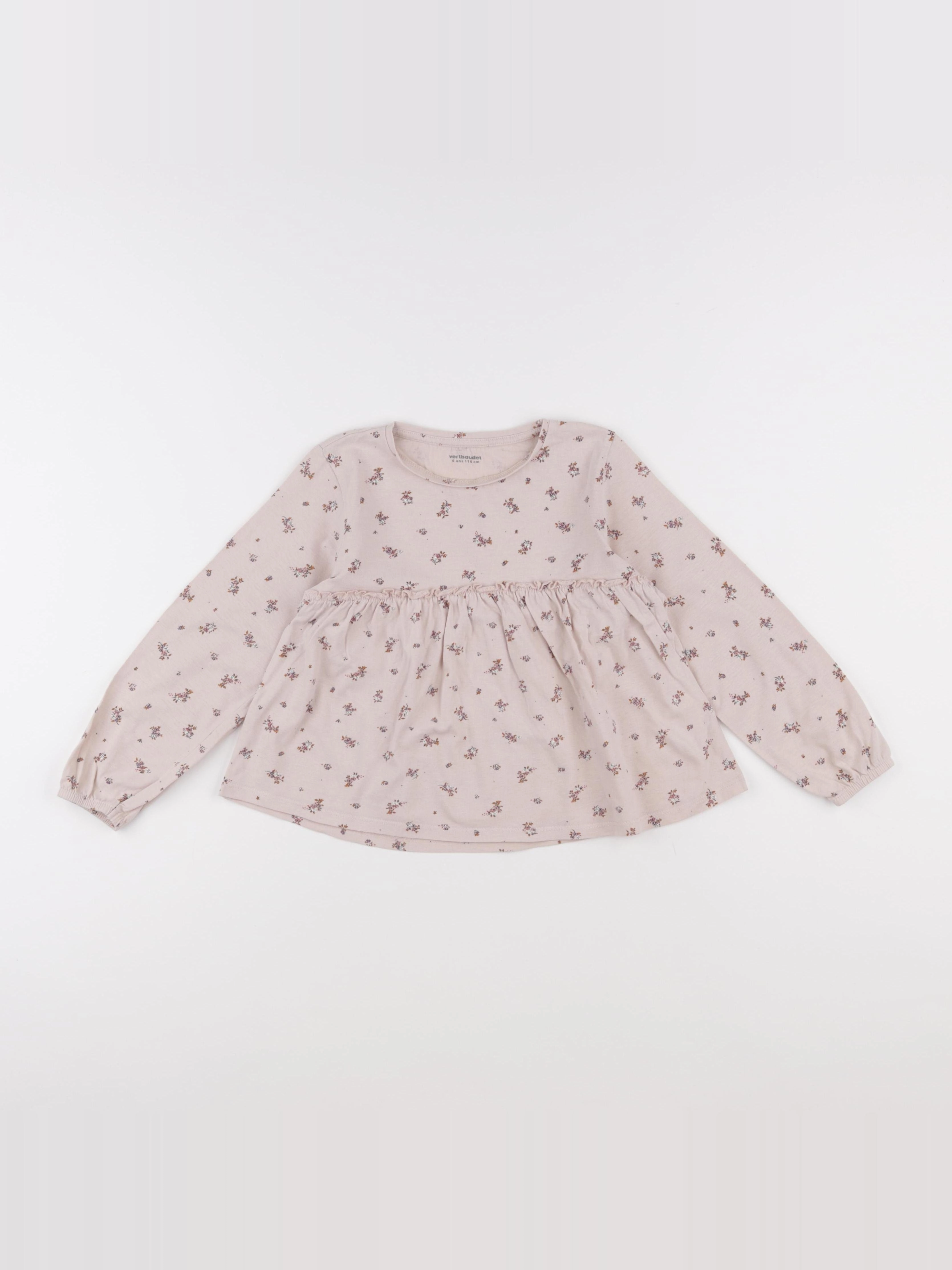 Vertbaudet - tee-shirt rose - 6 ans