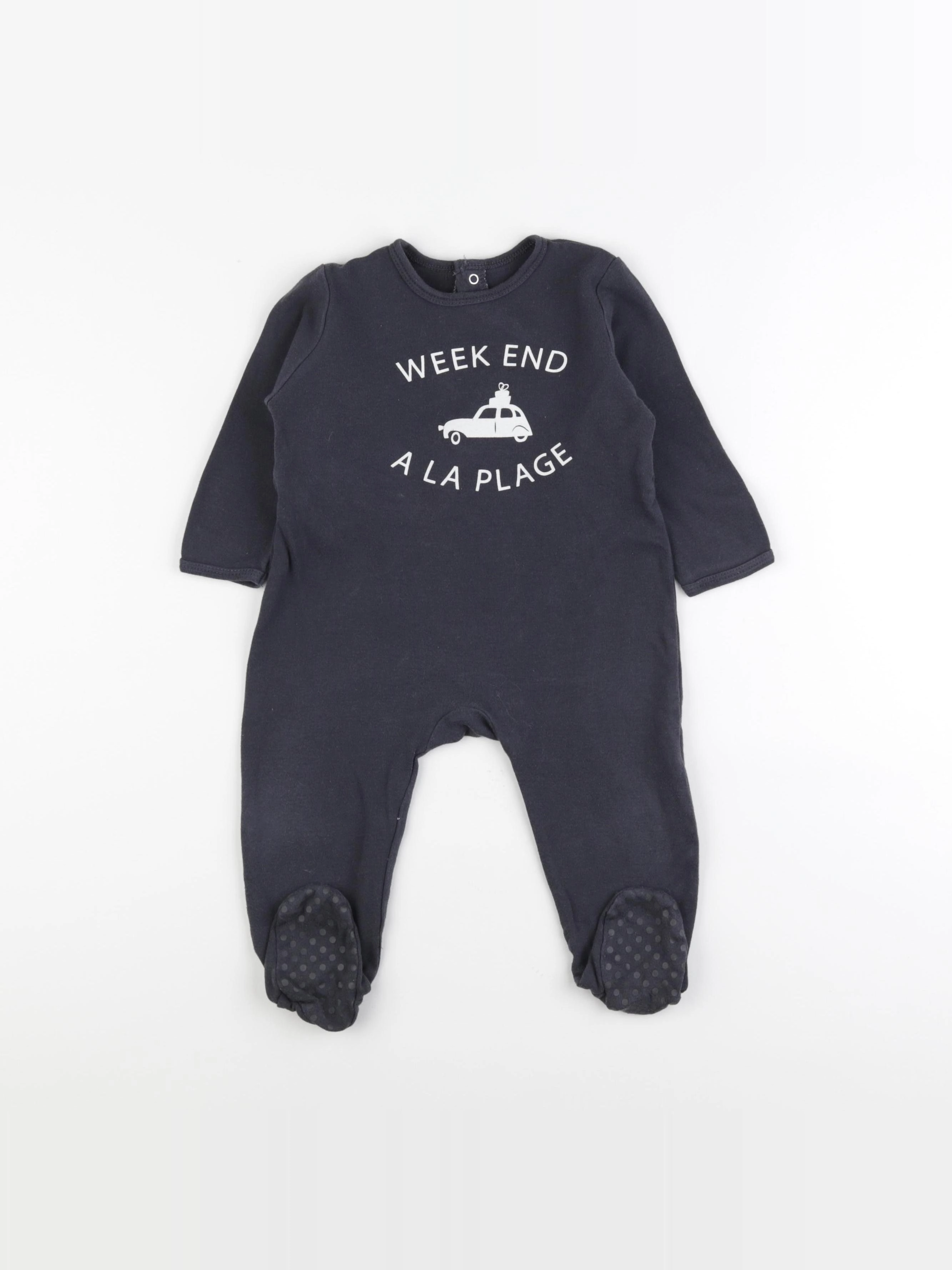 La Redoute - pyjama coton gris - 18 mois