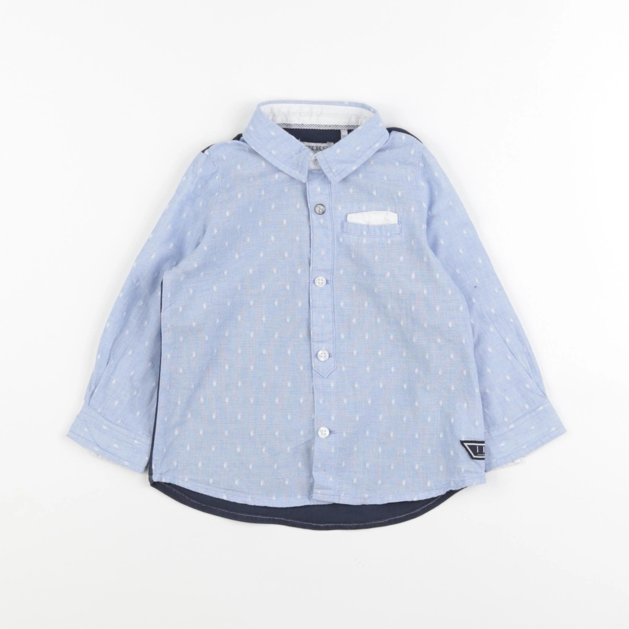 IKKS - chemise bleu - 18 mois