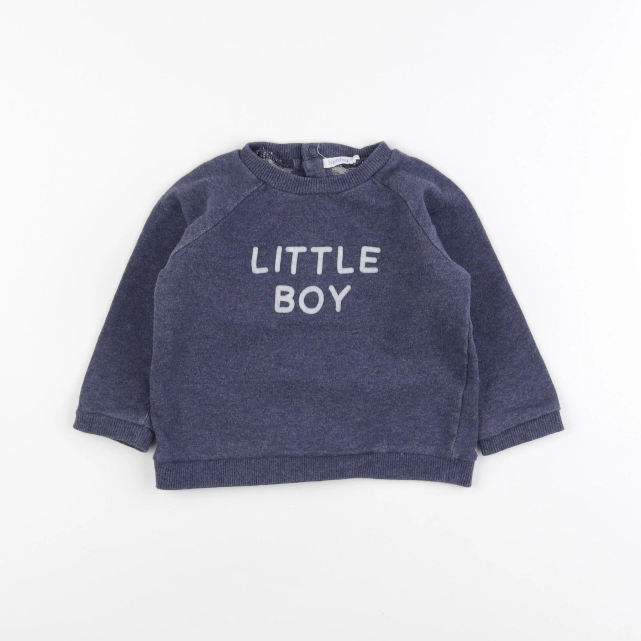Boutchou - sweat bleu - 18 mois