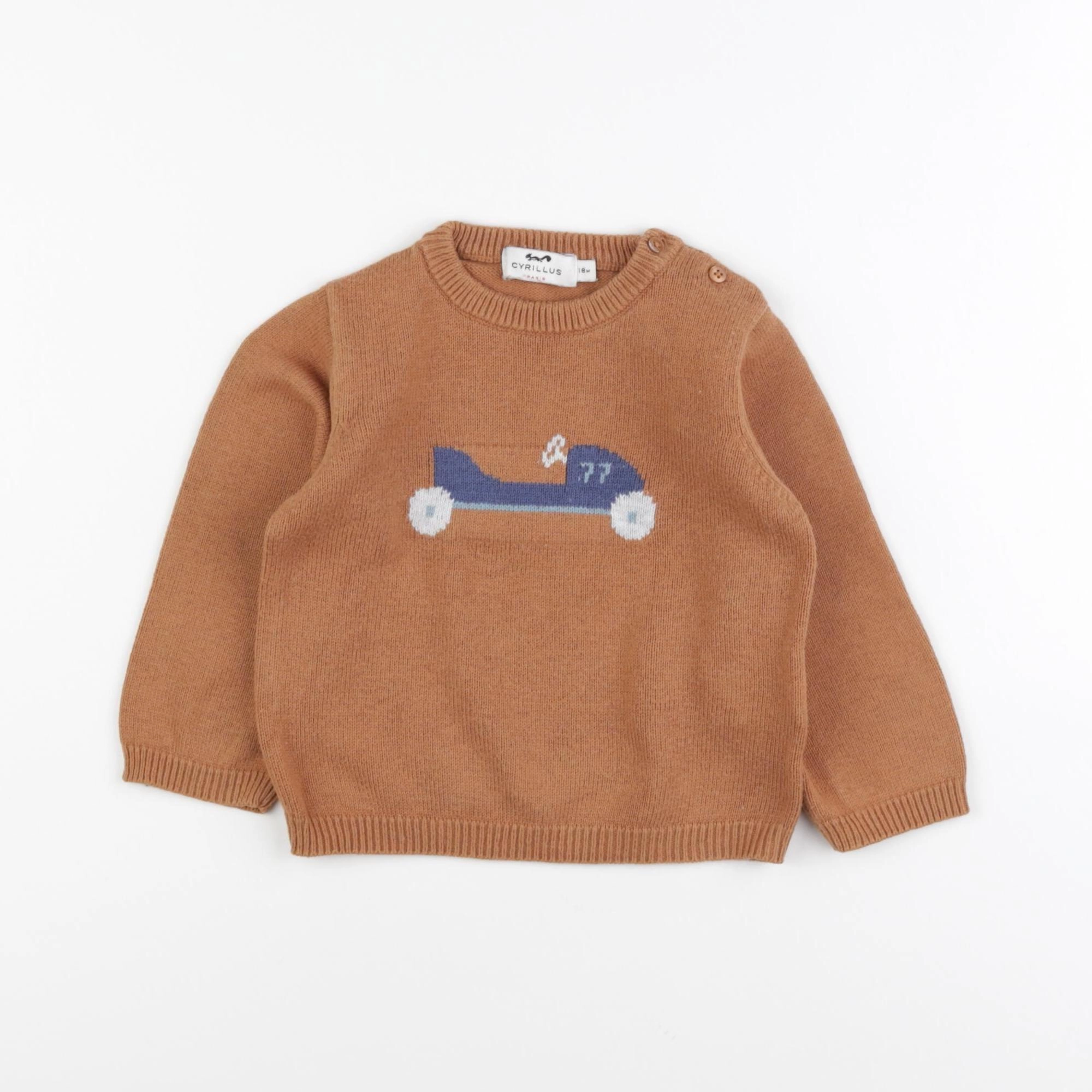 Cyrillus - pull marron - 18 mois