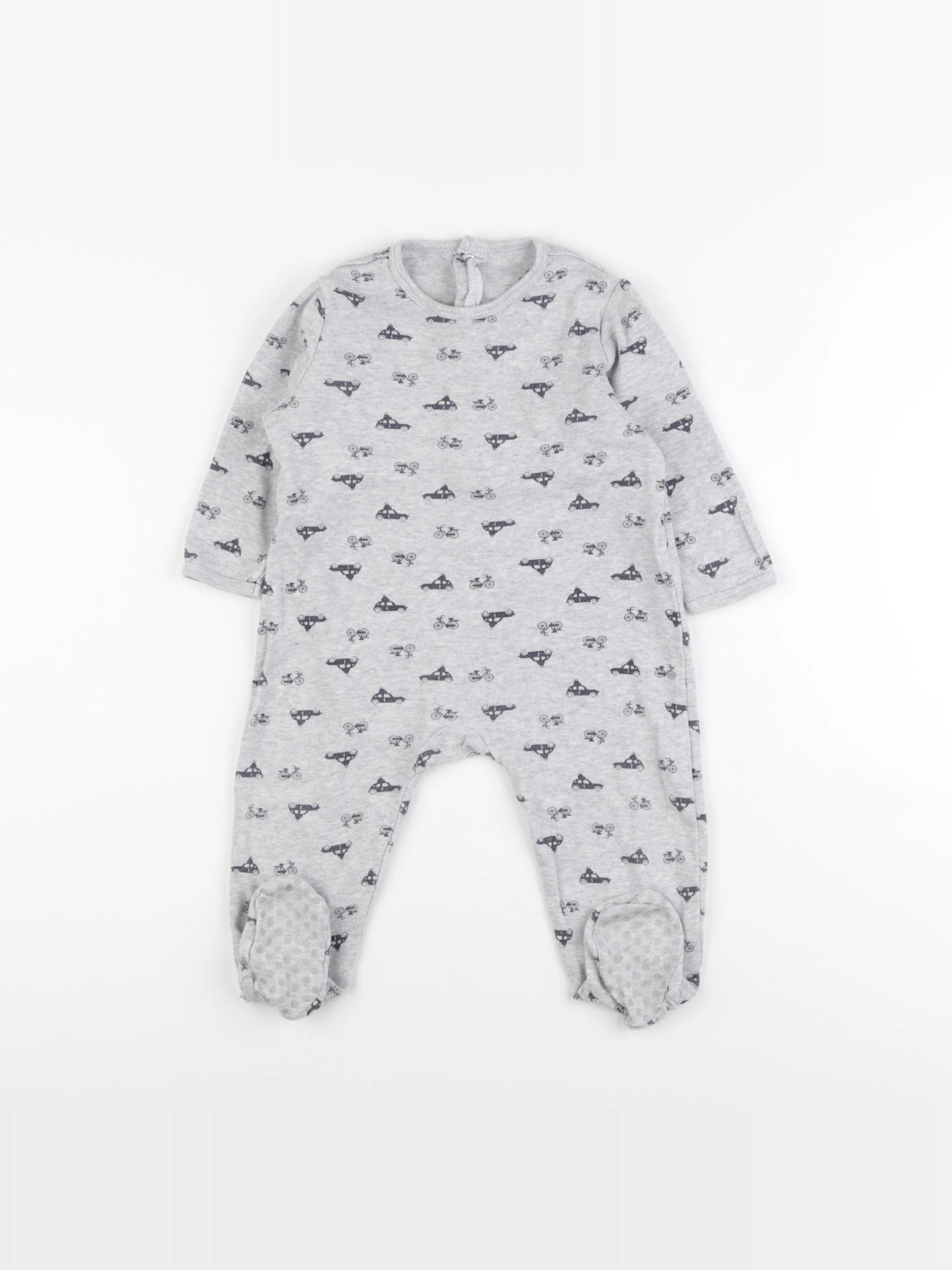 La Redoute - pyjama coton bleu, gris - 18 mois