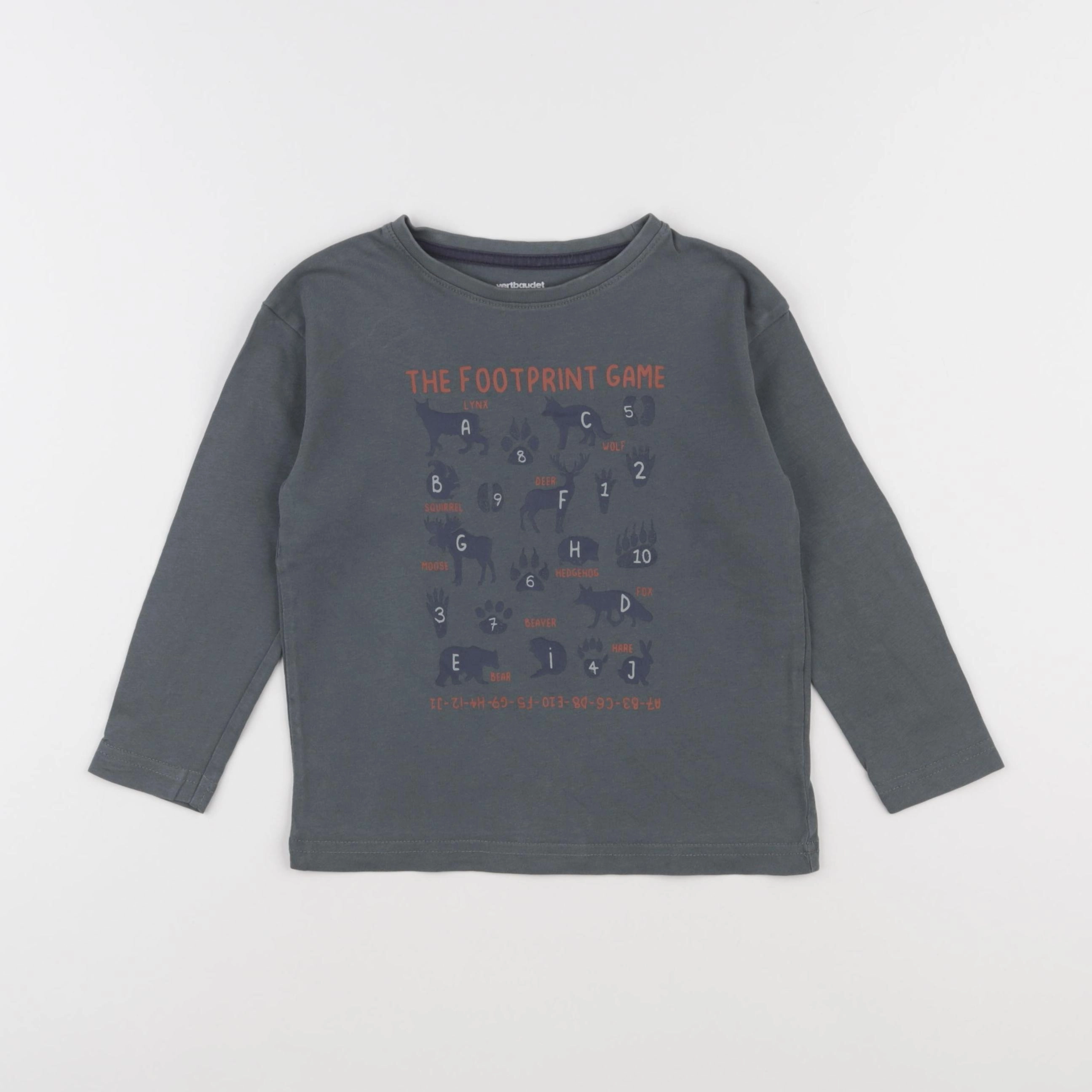 Vertbaudet - tee-shirt vert - 4 ans