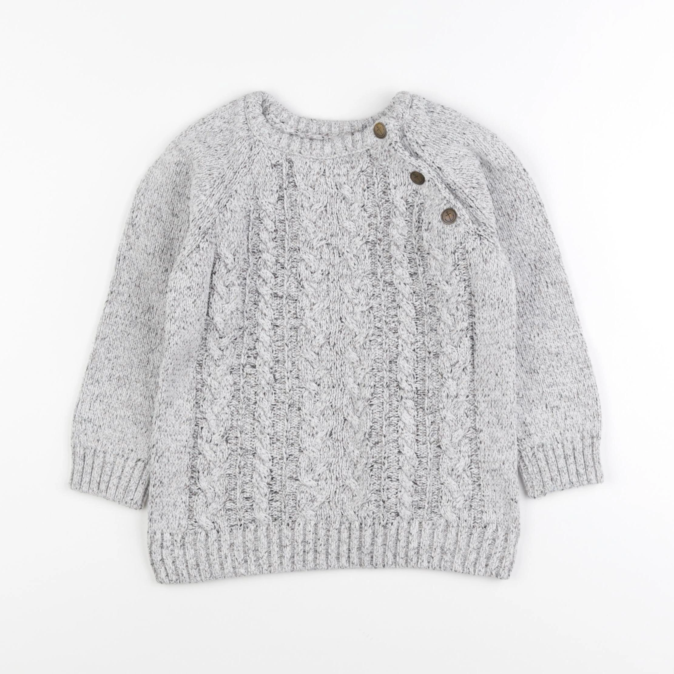 Vertbaudet - pull gris - 5 ans
