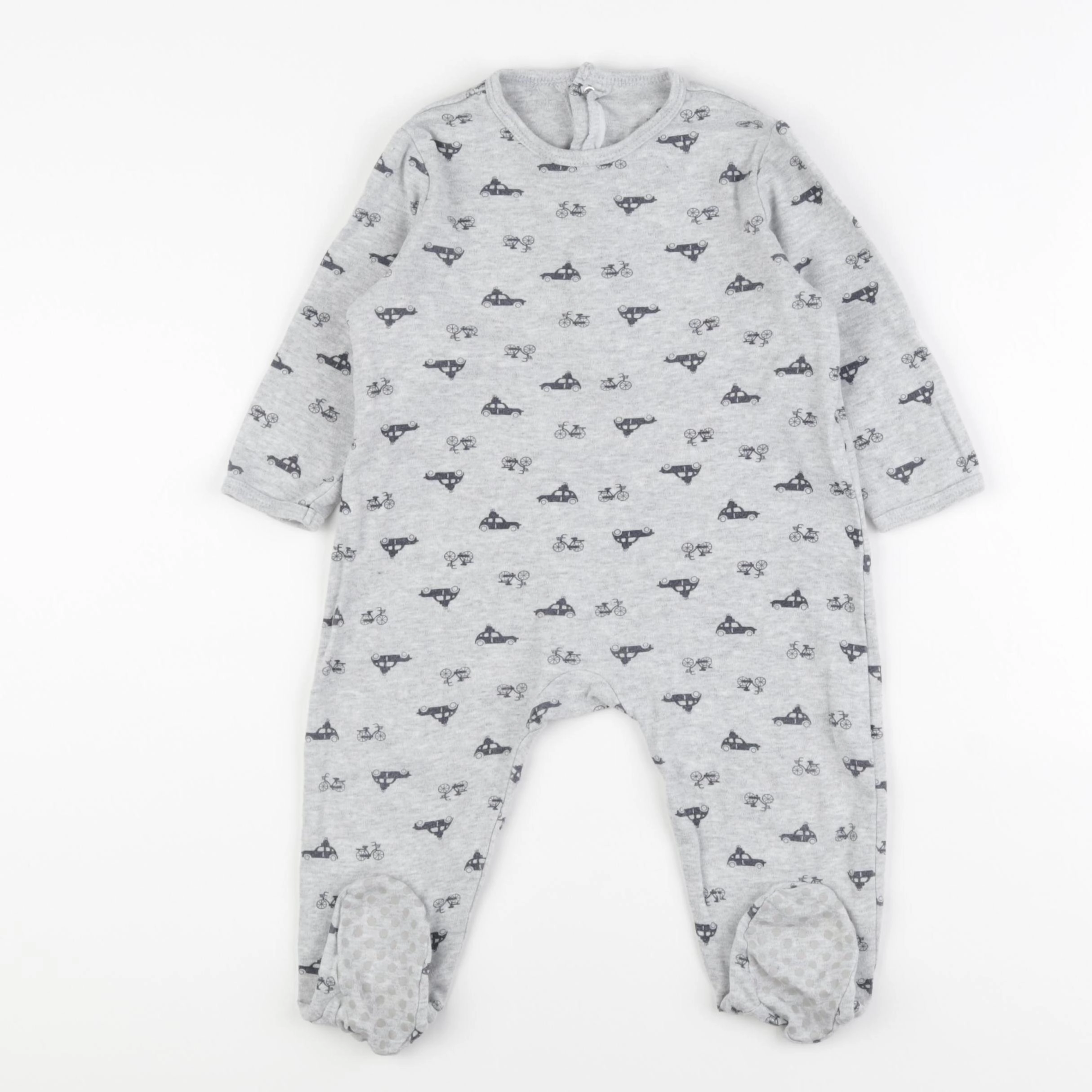 La Redoute - pyjama coton gris - 18 mois