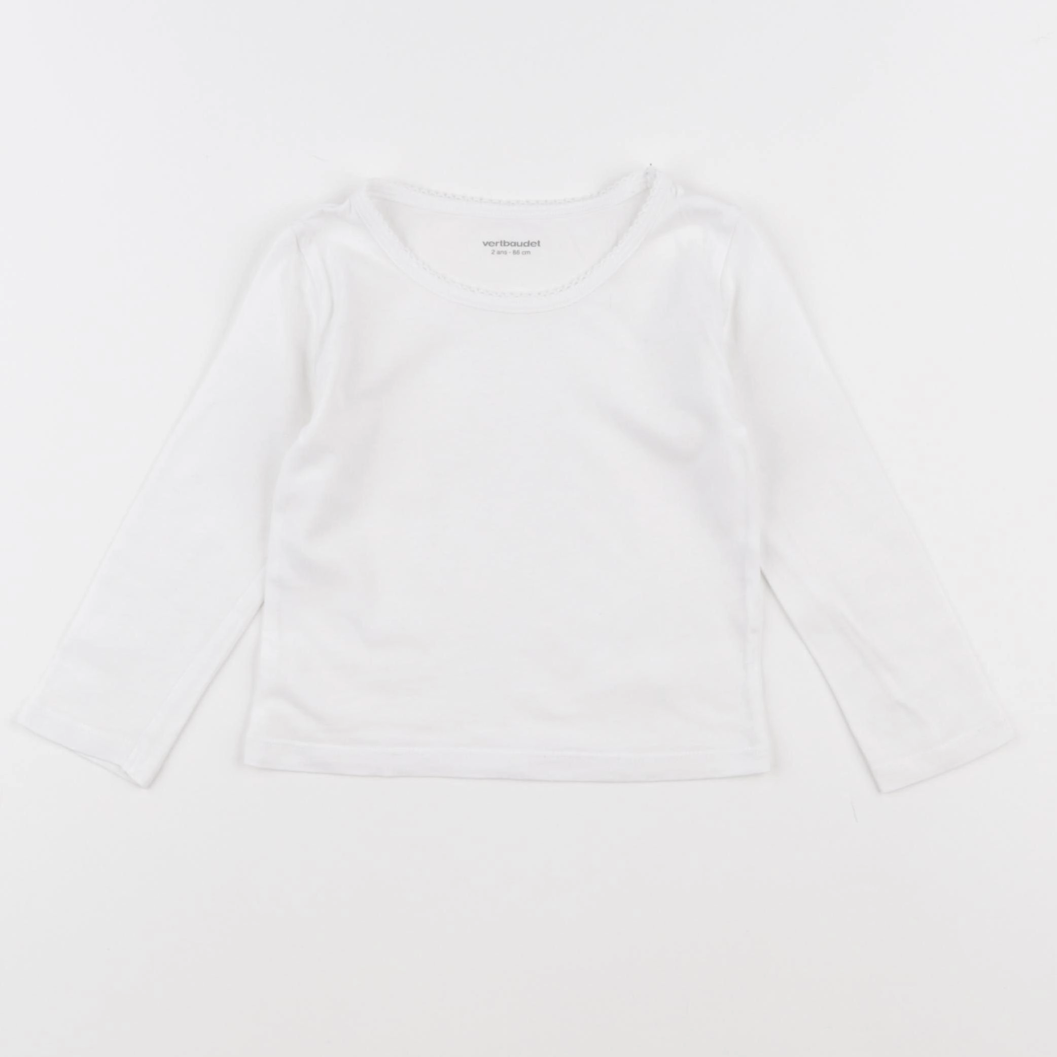Vertbaudet - maillot de corps blanc - 2 ans