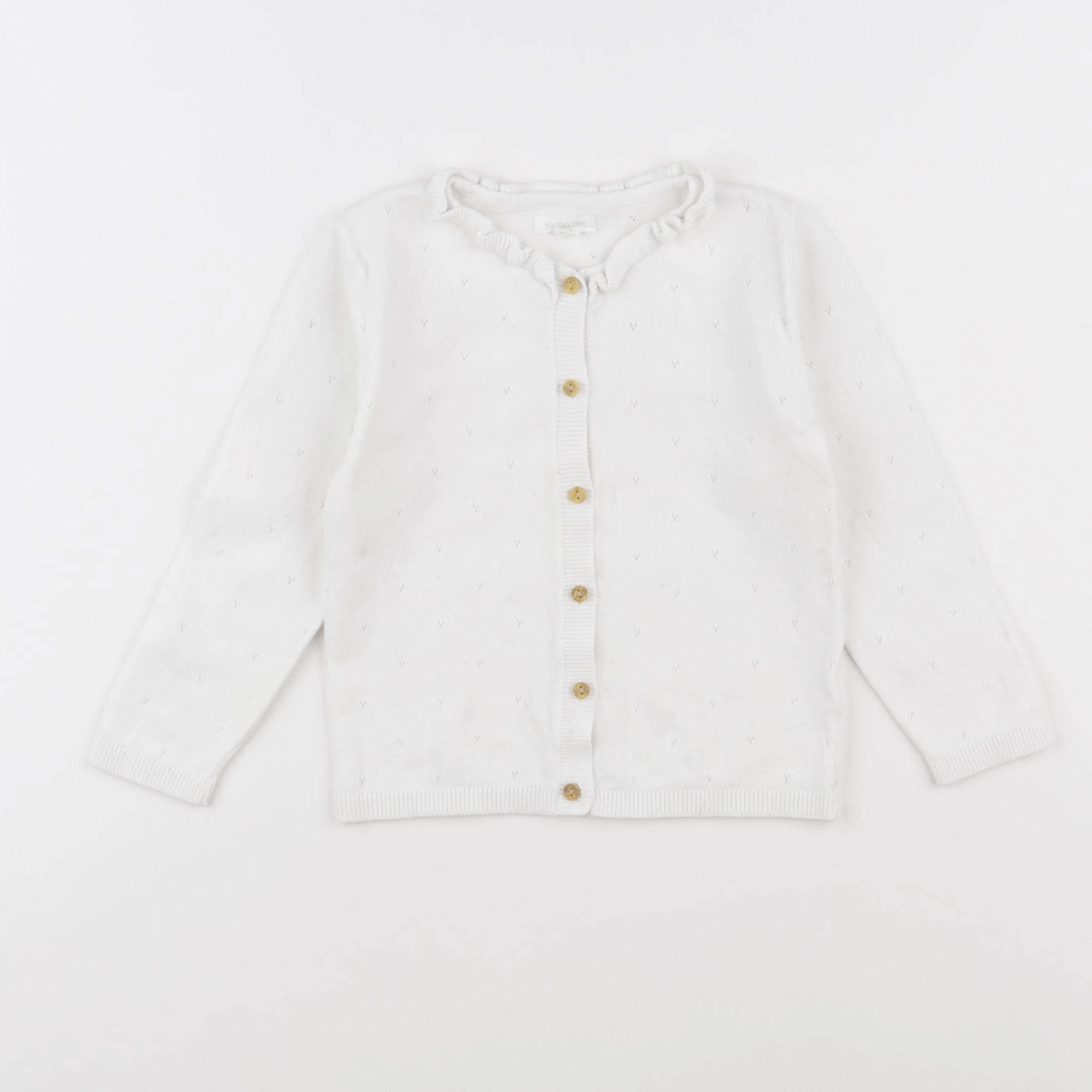 Vertbaudet - gilet blanc - 24 mois