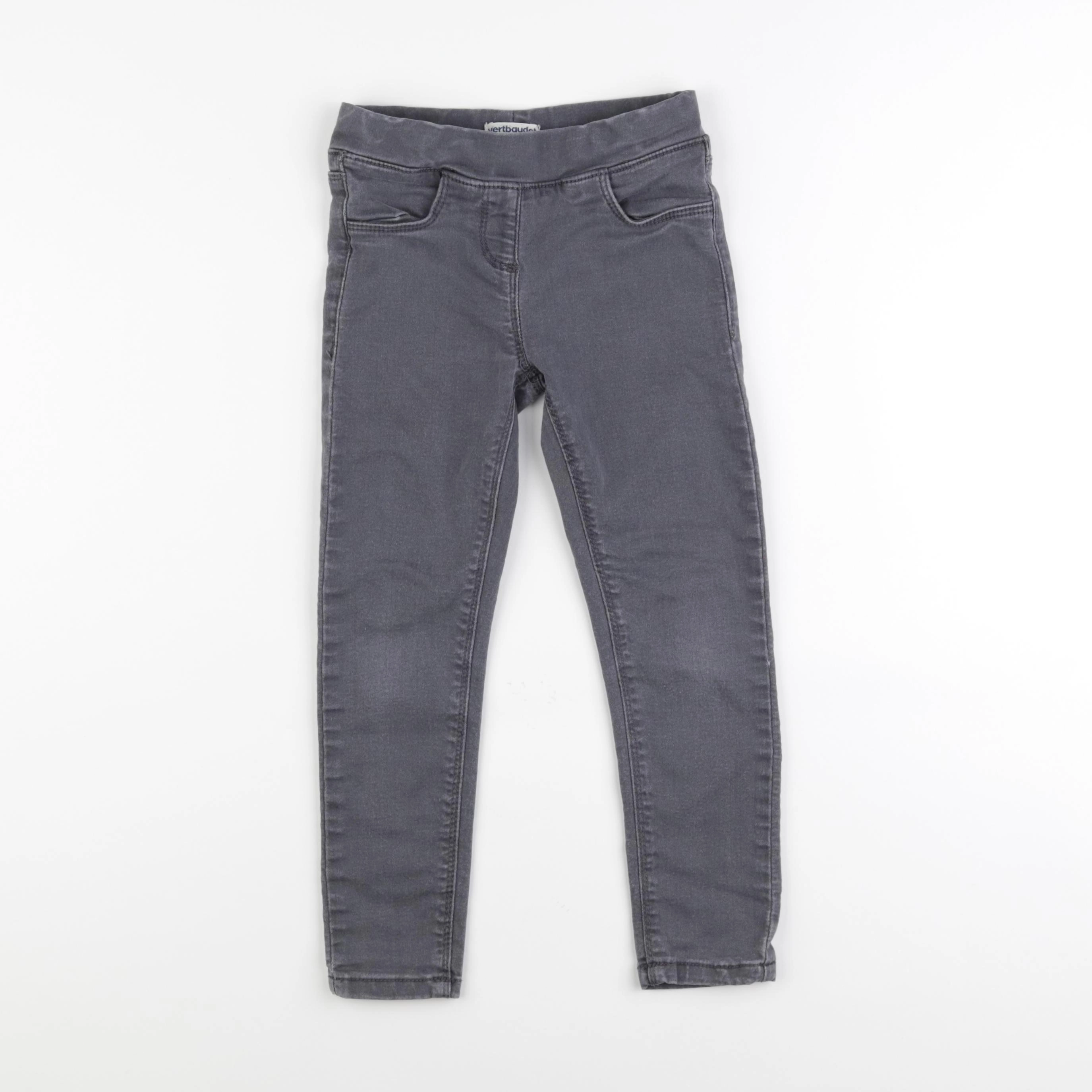 Vertbaudet - jegging gris - 6 ans