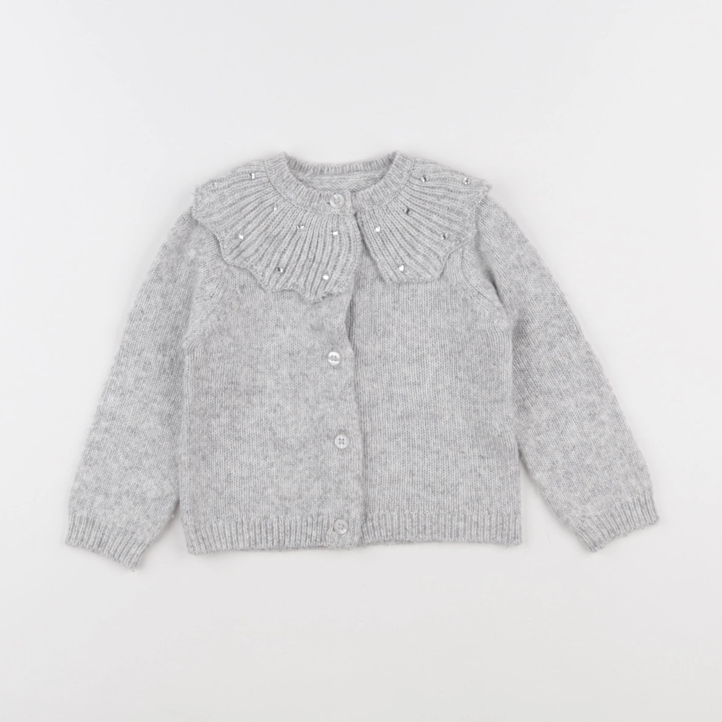 Vertbaudet - gilet gris - 2 ans