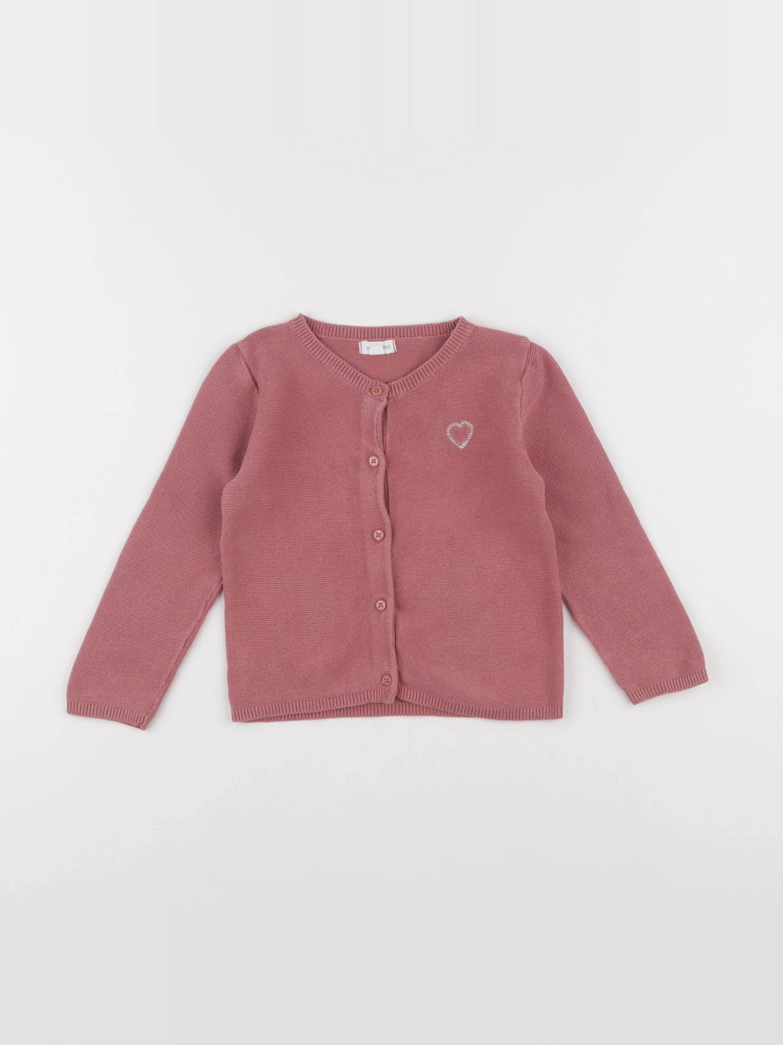 Vertbaudet - gilet rose - 24 mois