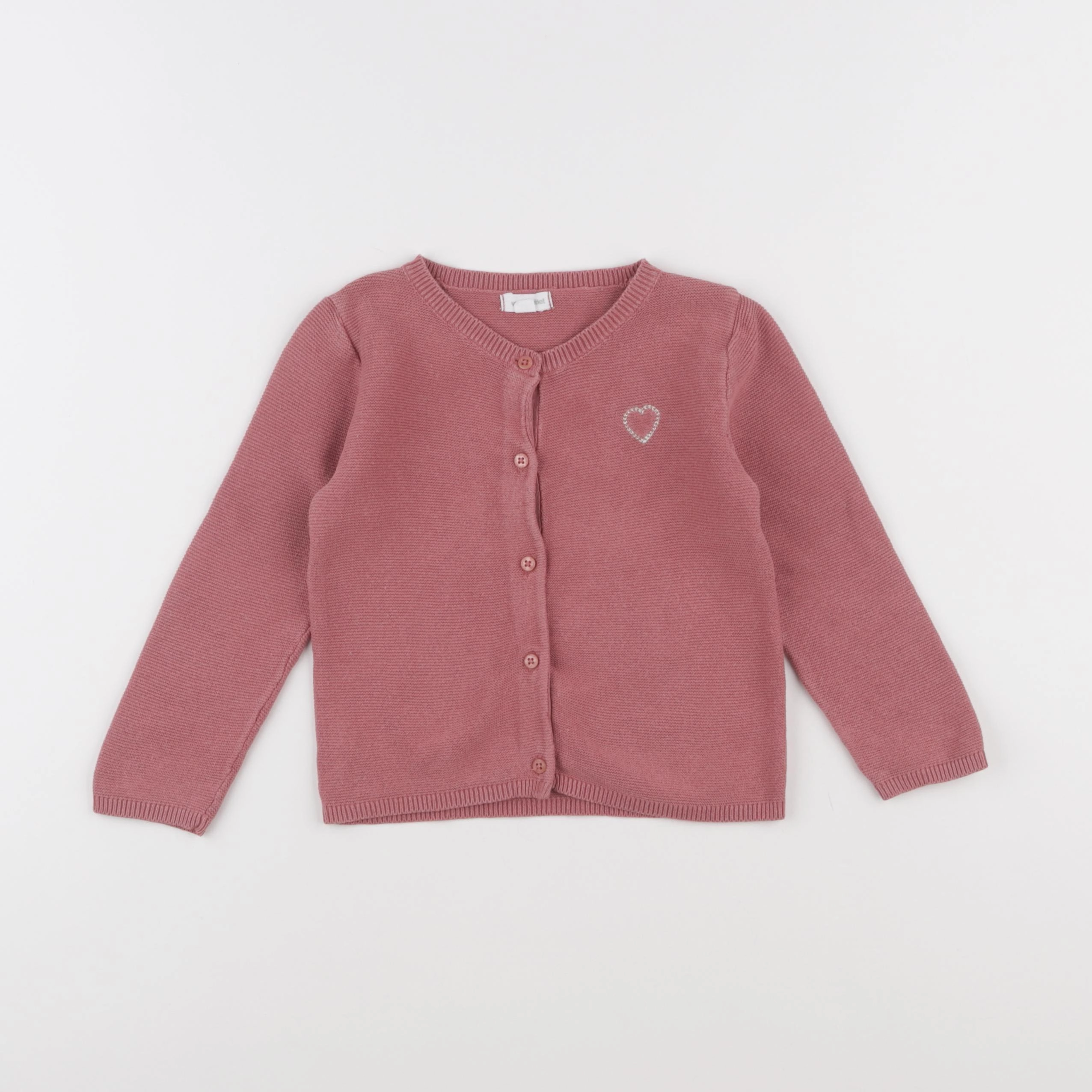Vertbaudet - gilet rose - 24 mois