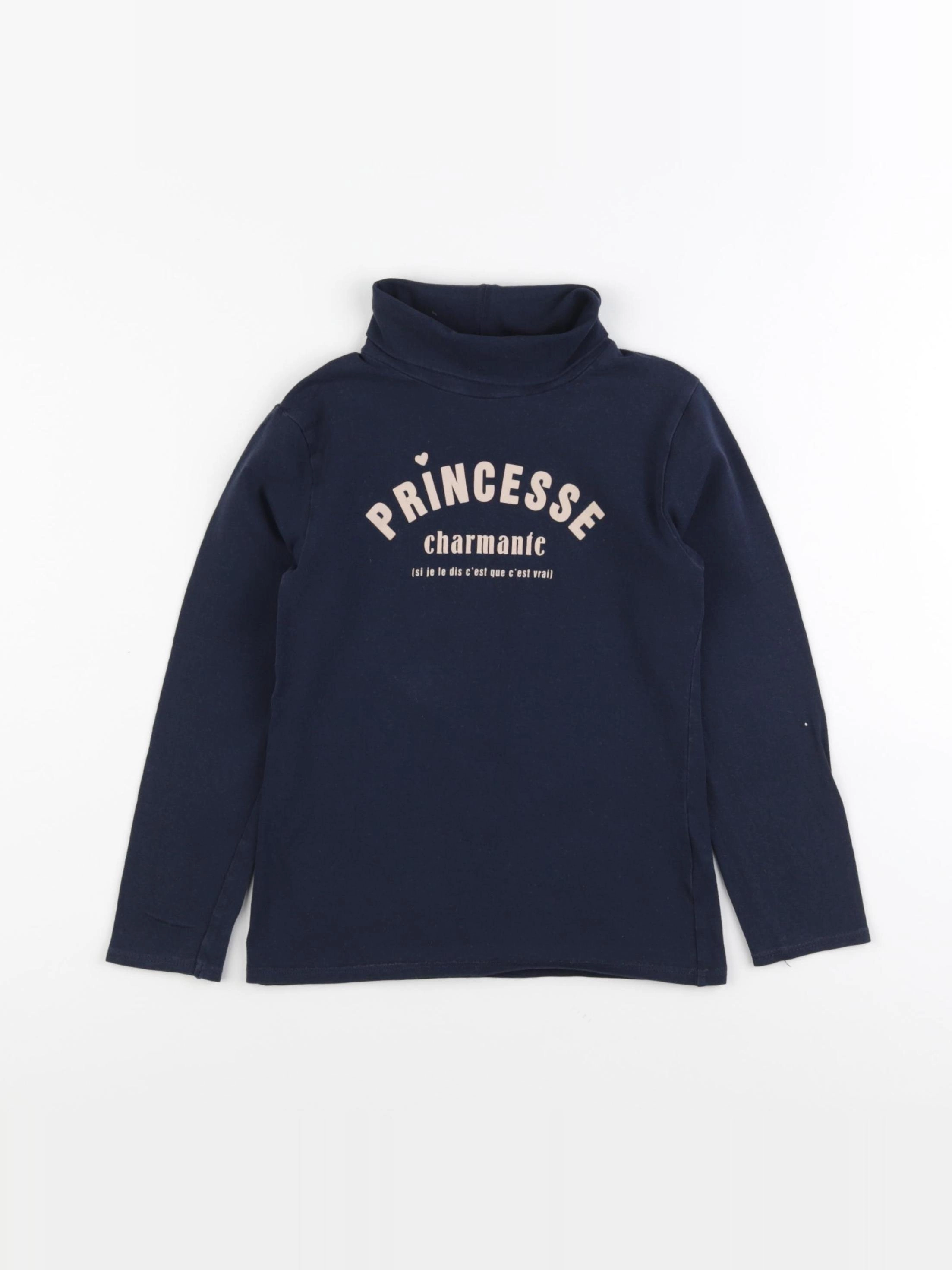 Vertbaudet - sous-pull bleu - 6 ans