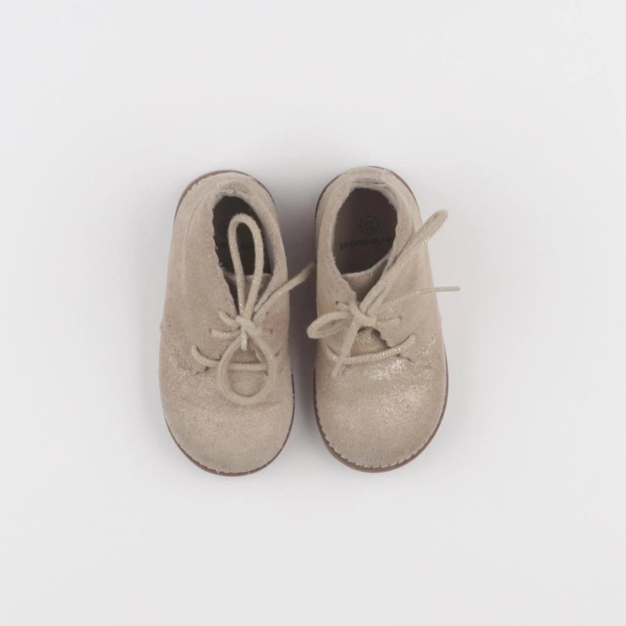 Vertbaudet - bottillons beige, or - pointure 22