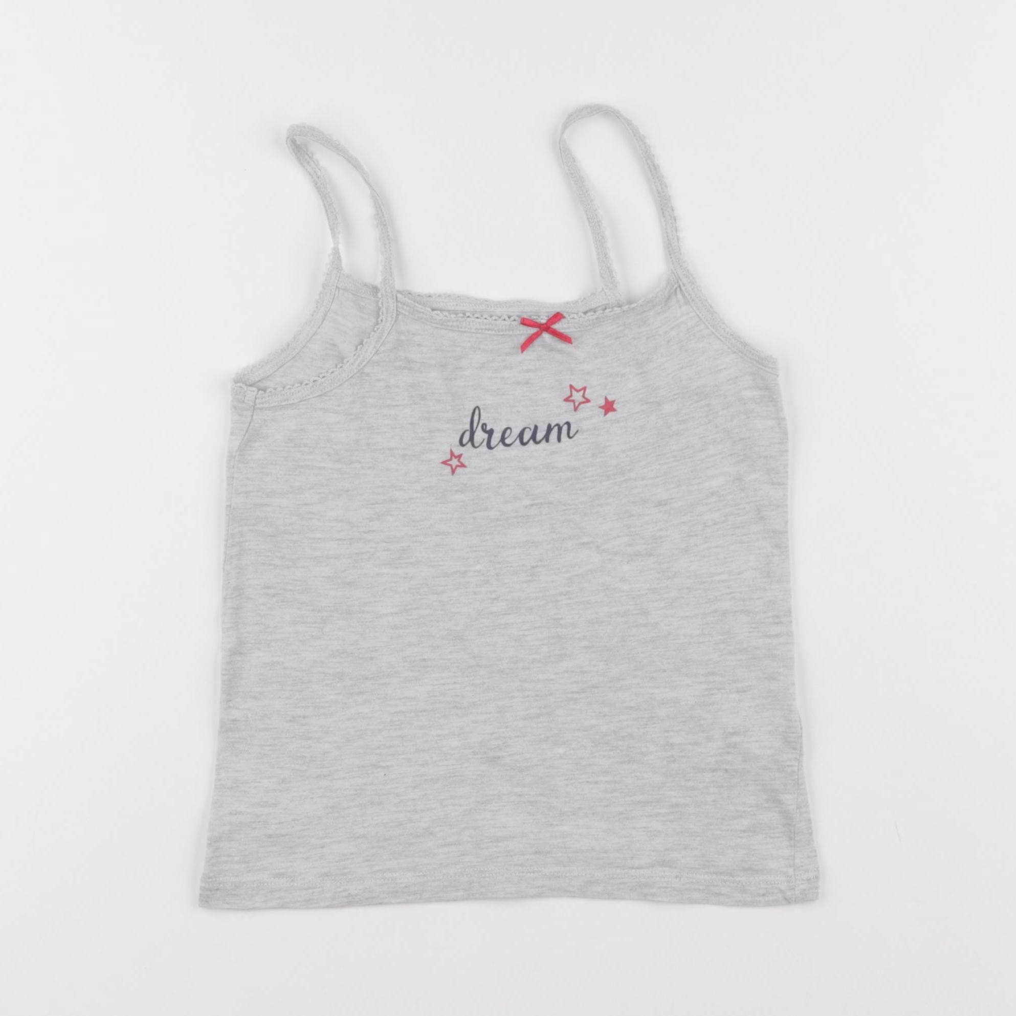 Vertbaudet - maillot de corps gris - 6 ans
