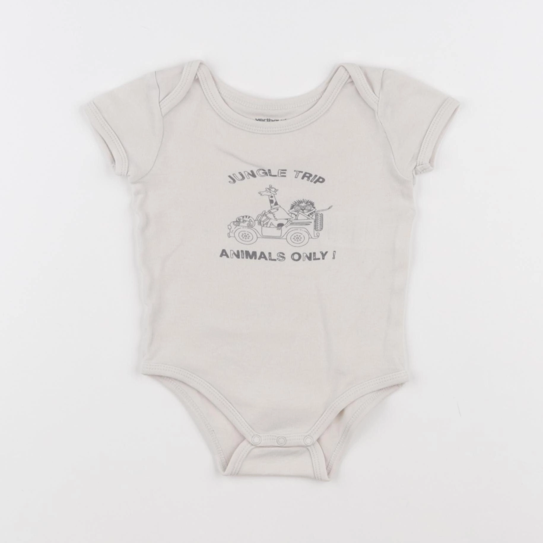 Vertbaudet - body beige - 6 mois