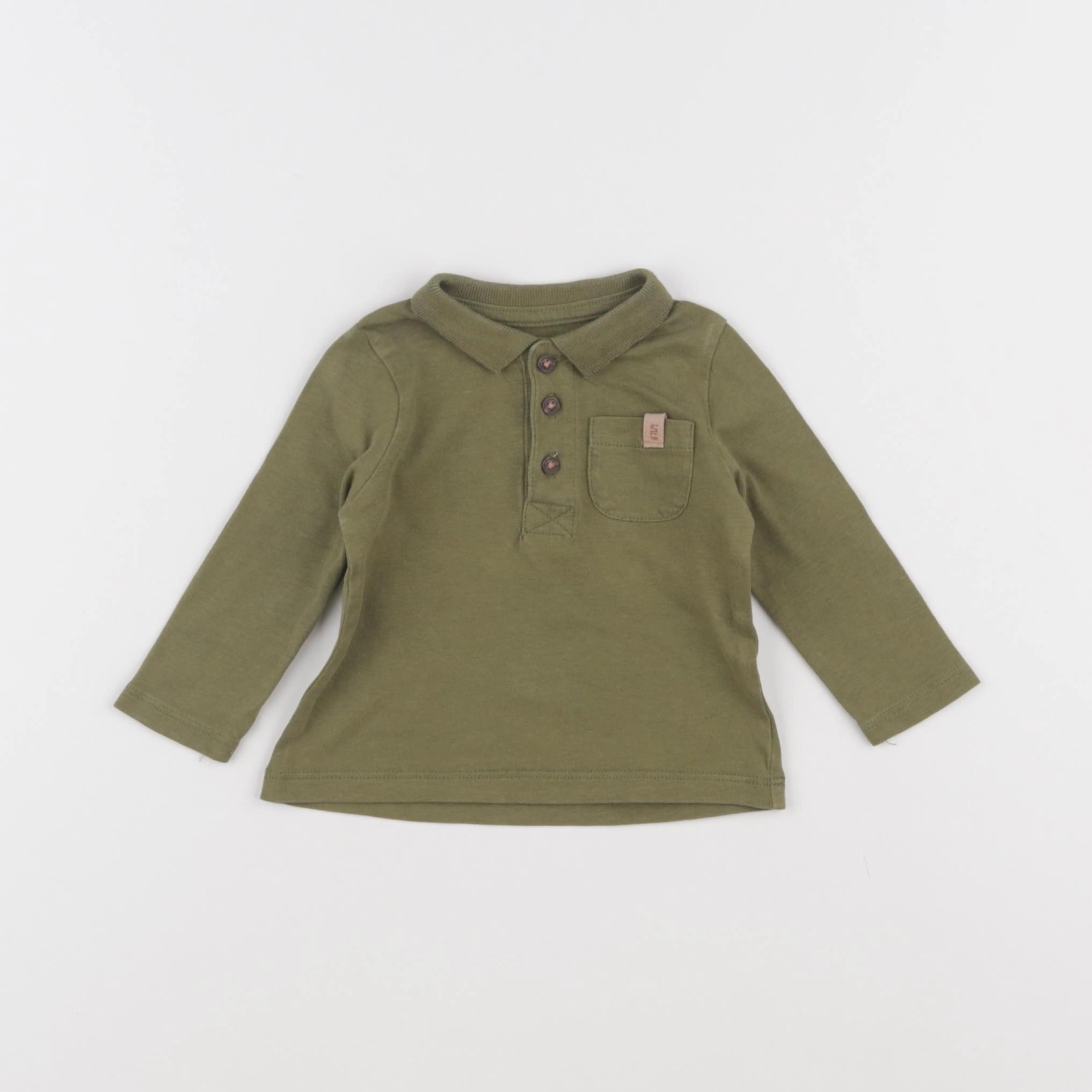 Vertbaudet - polo vert - 3 mois