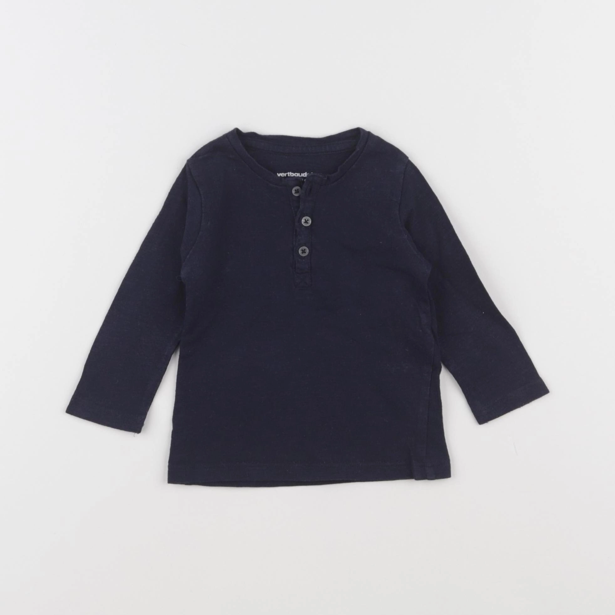 Vertbaudet - tee-shirt bleu - 3 mois