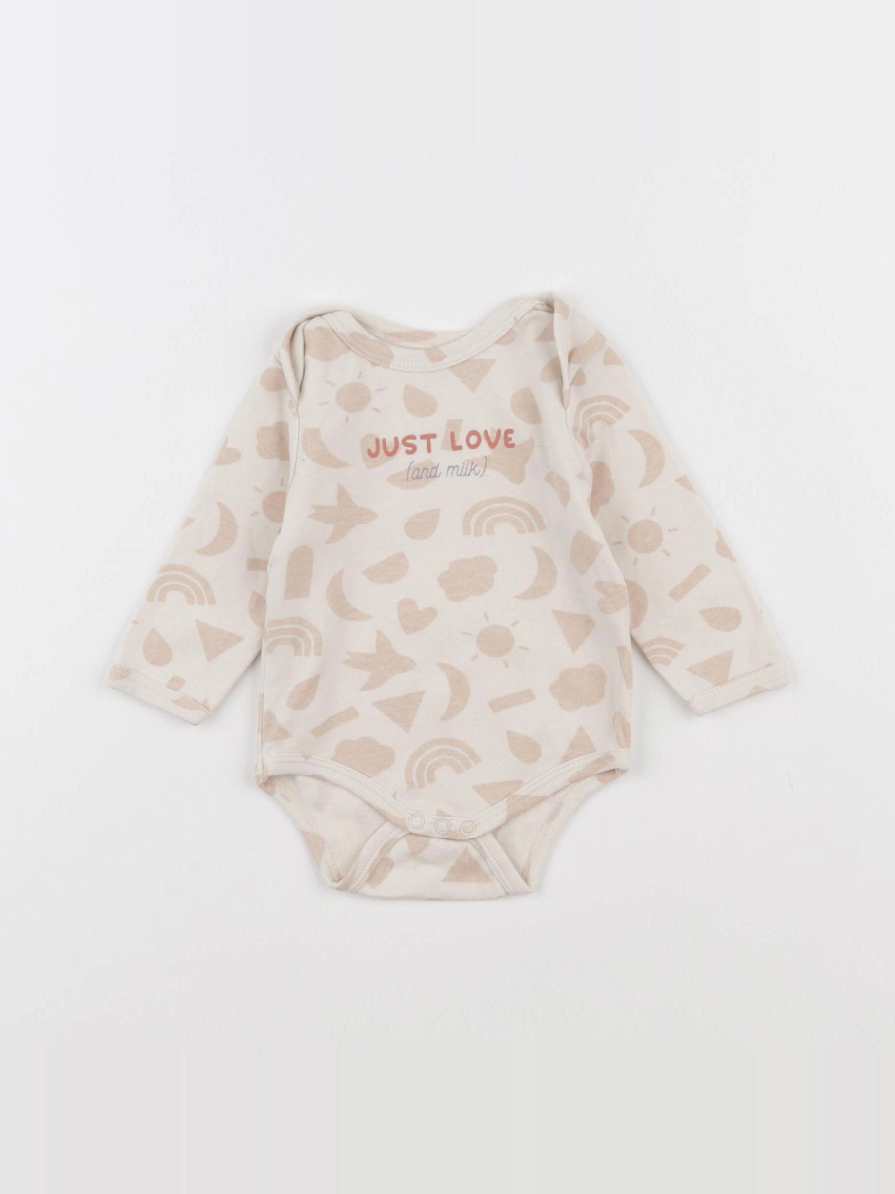 Vertbaudet - body beige - 3 mois
