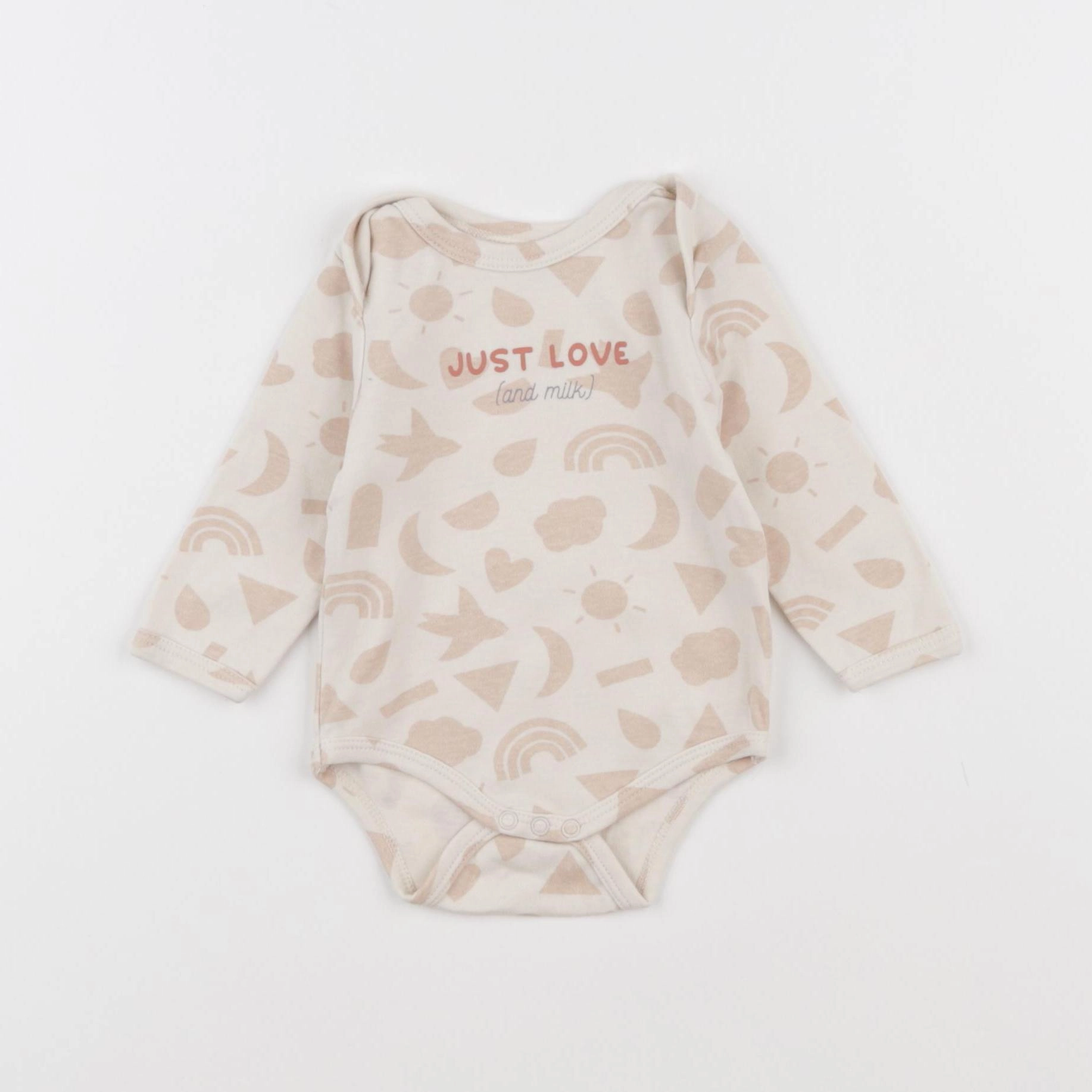 Vertbaudet - body beige - 3 mois