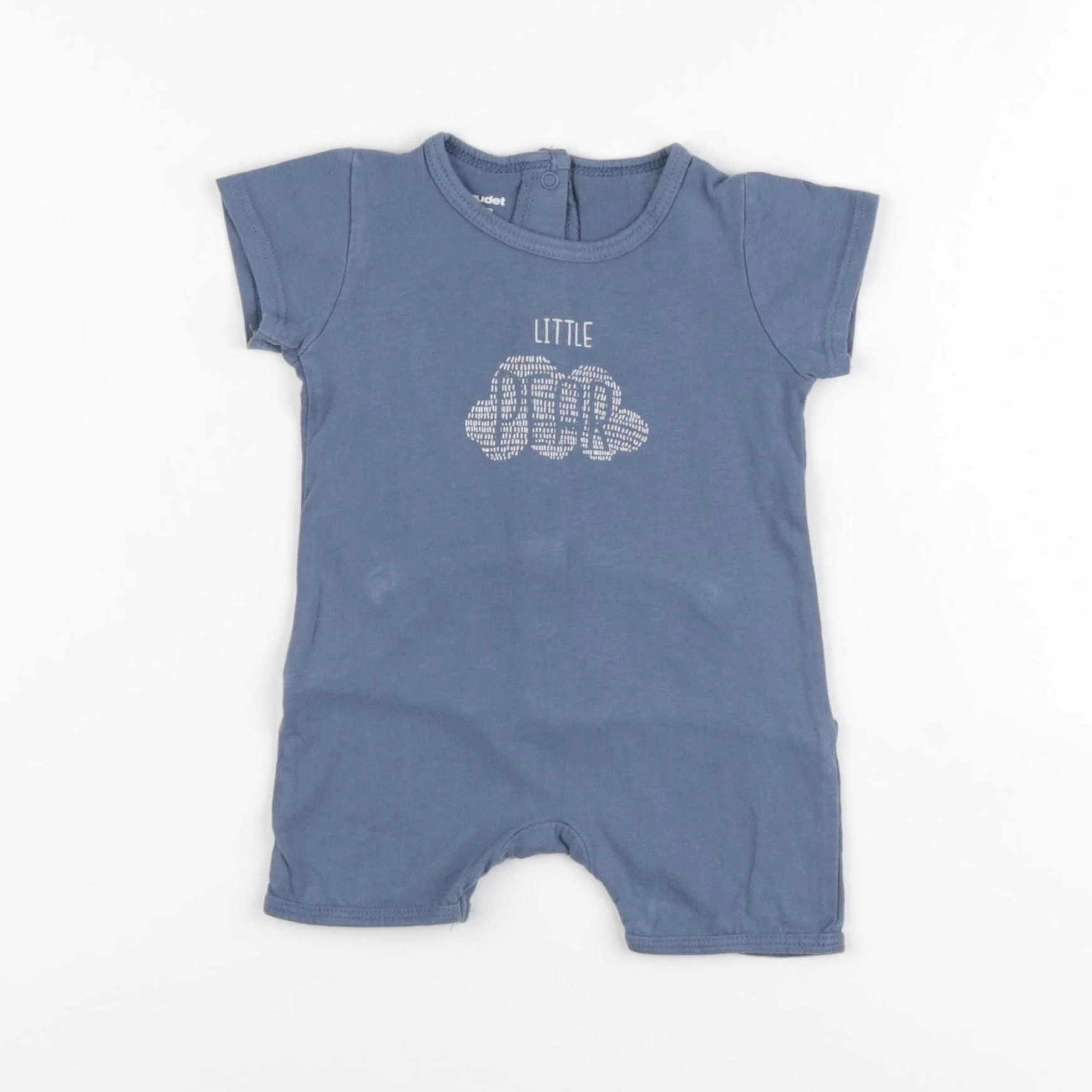 Vertbaudet - pyjama coton bleu - 3 mois