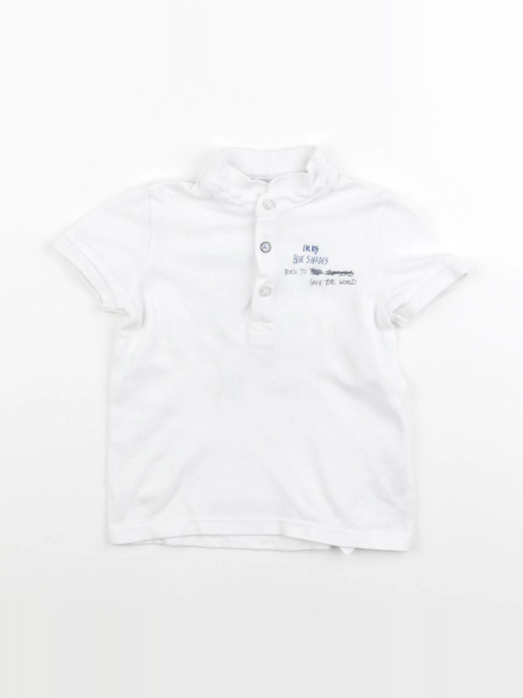 IKKS - polo blanc - 18 mois