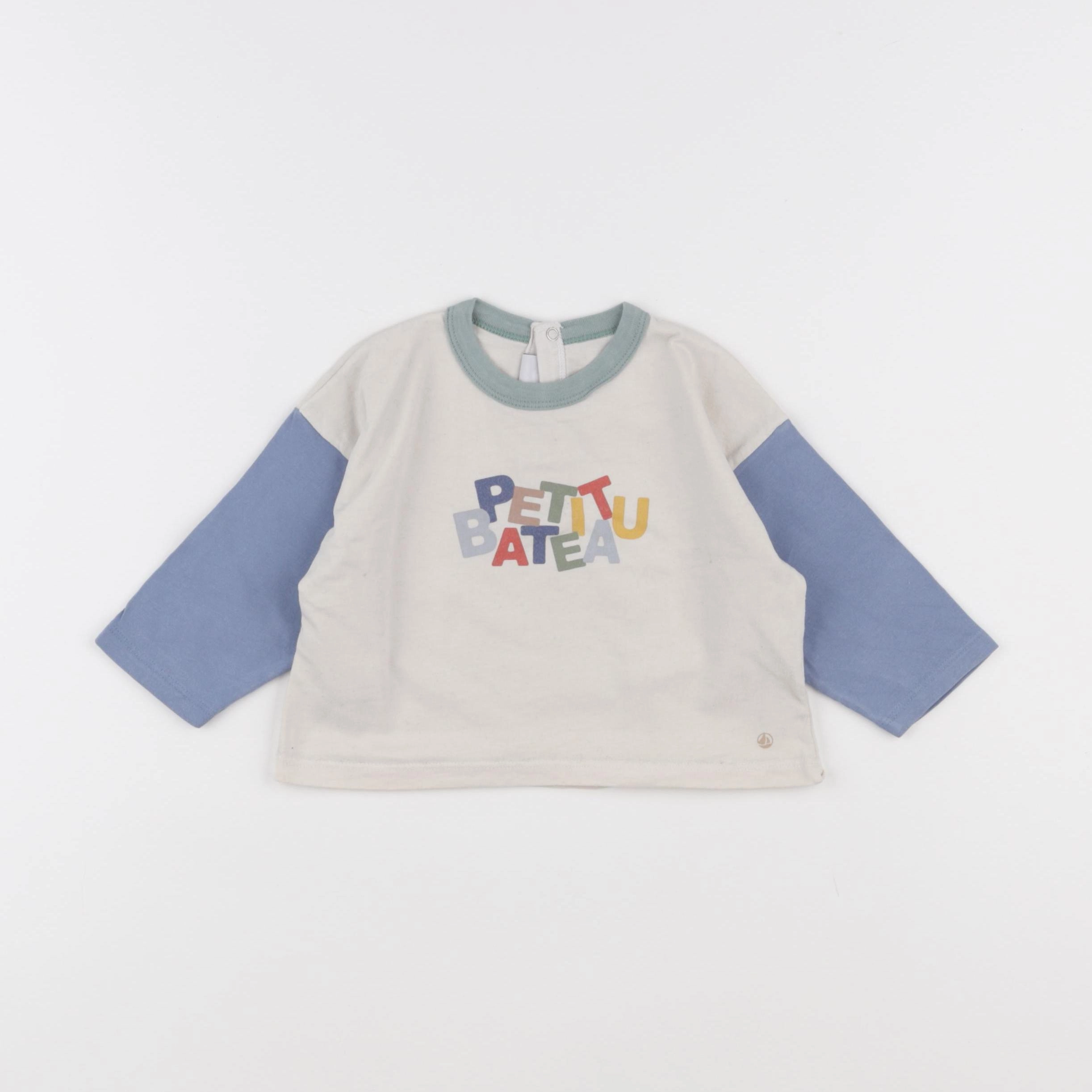 Petit Bateau - tee-shirt beige - 12 mois