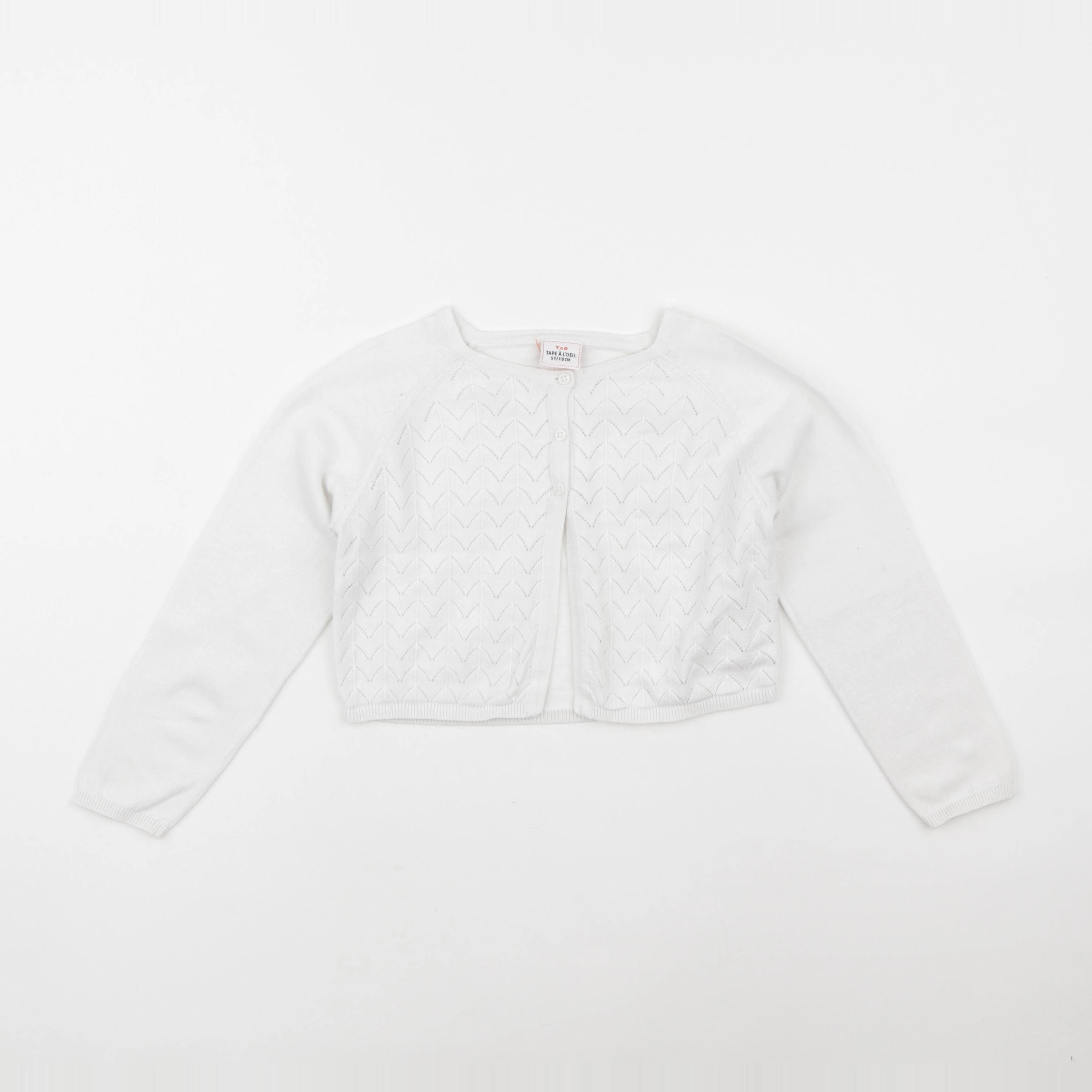 Tape à l'oeil - gilet blanc - 5 ans