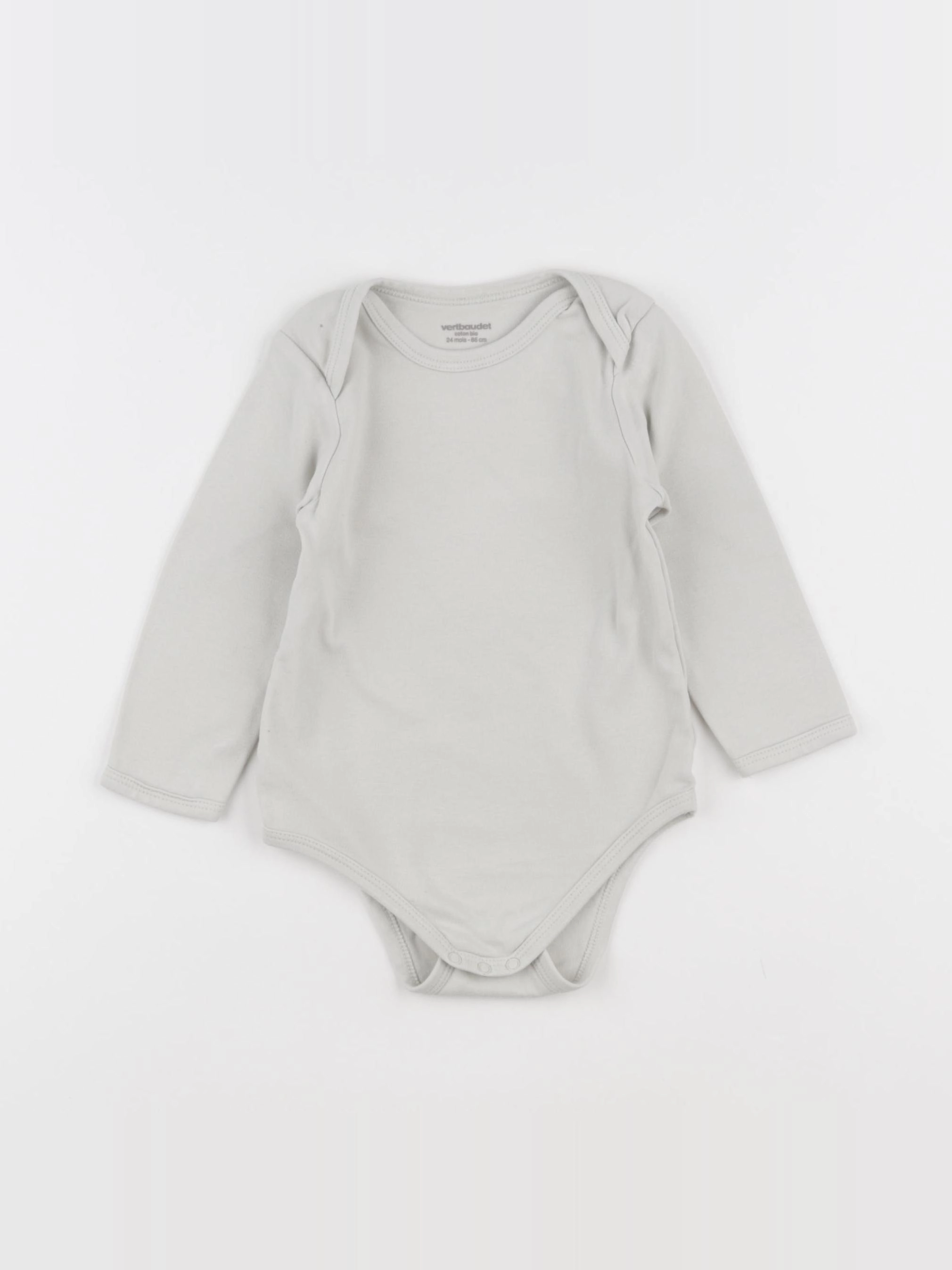 Vertbaudet - body gris - 24 mois