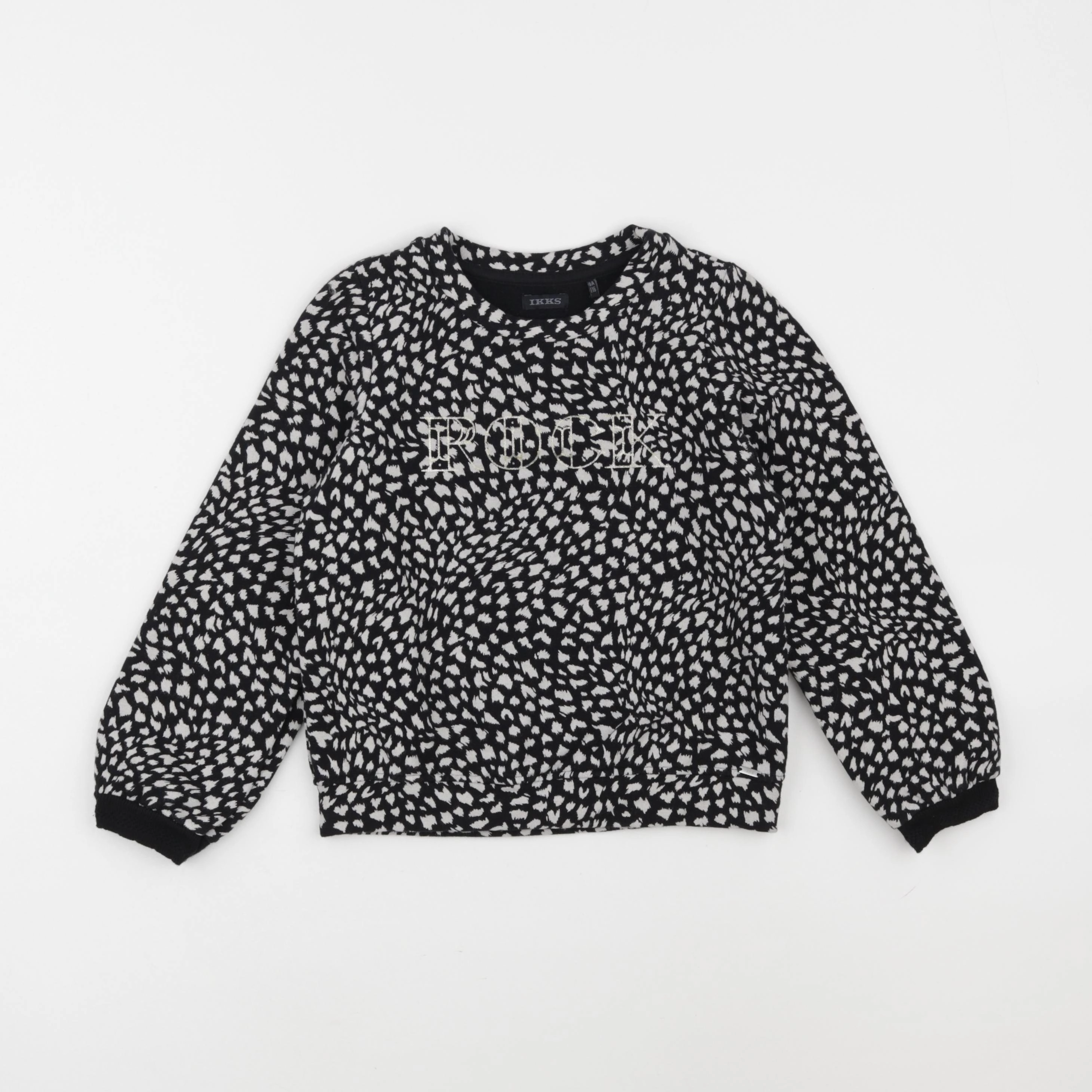 IKKS - sweat noir, beige - 6 ans