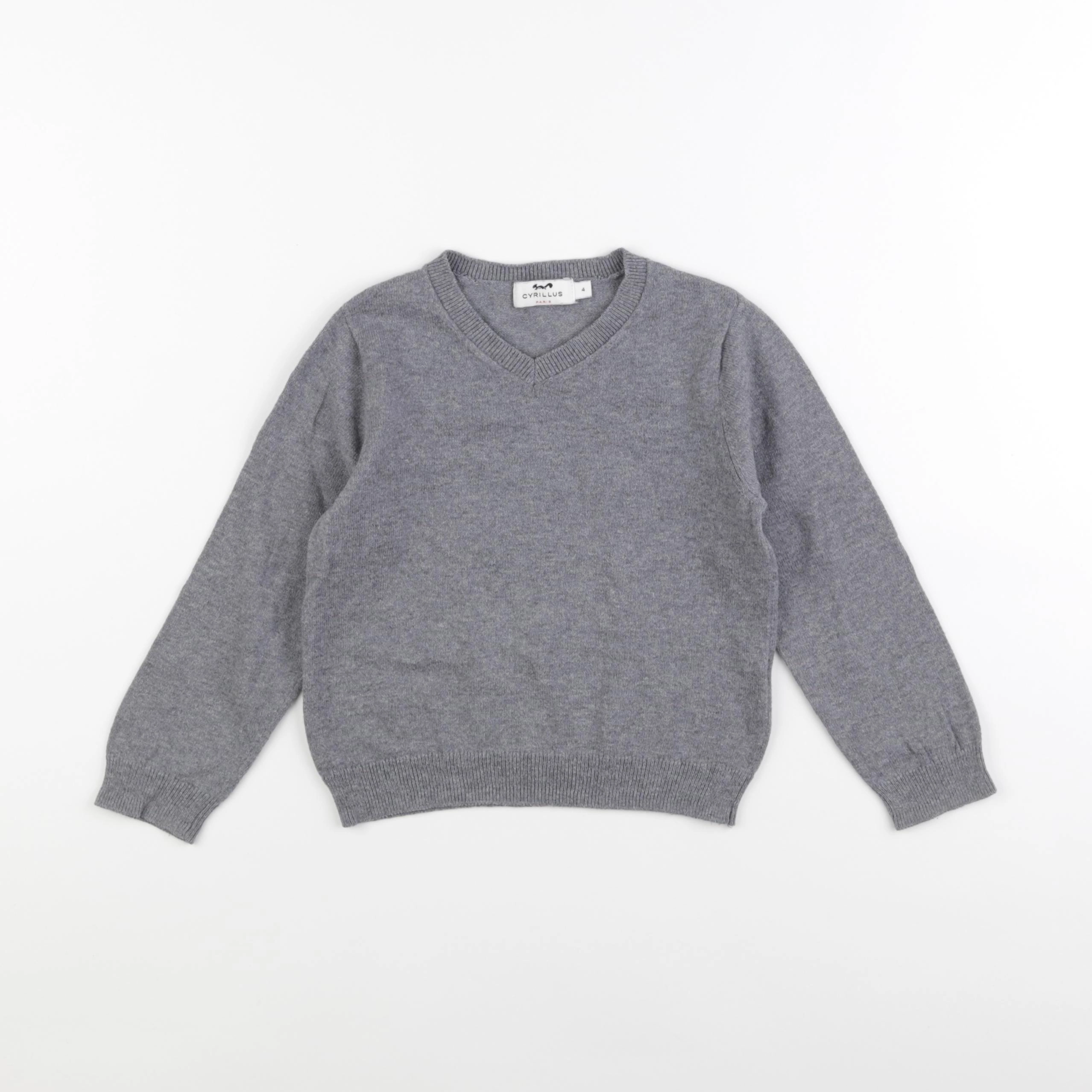 Cyrillus - pull gris - 4 ans