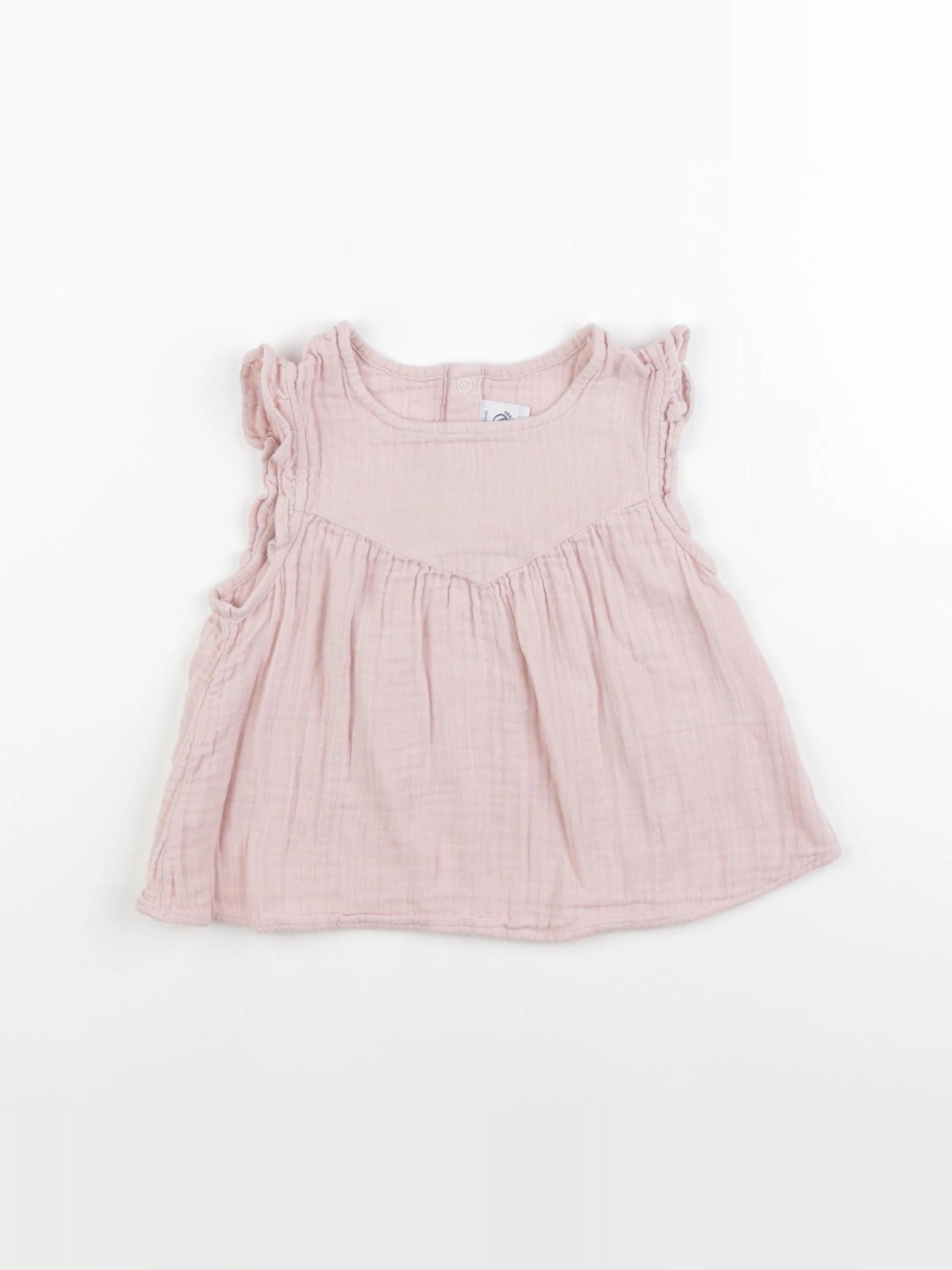 Petit Bateau - robe rose - 24 mois