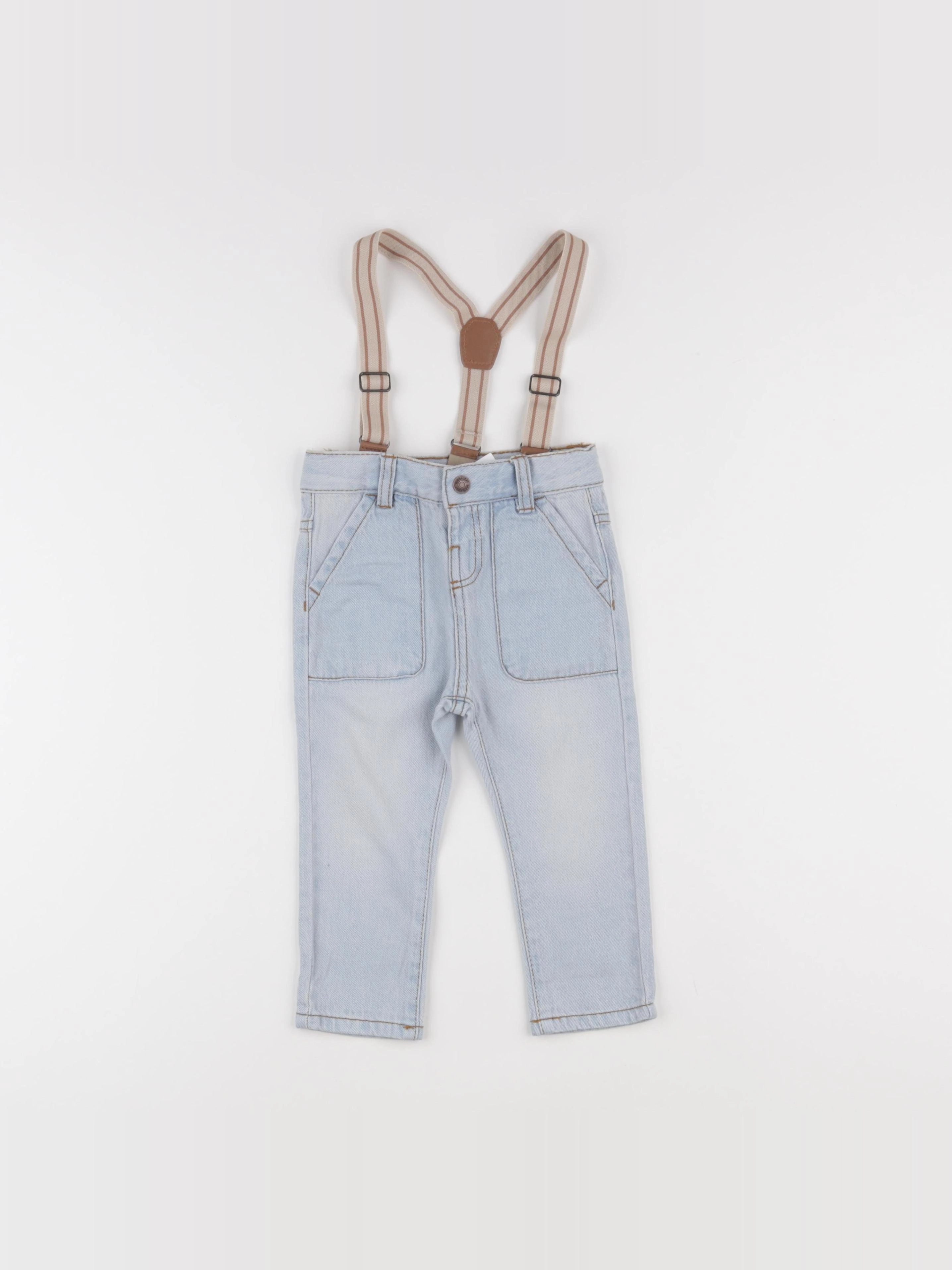 Vertbaudet - jean bleu - 9 mois