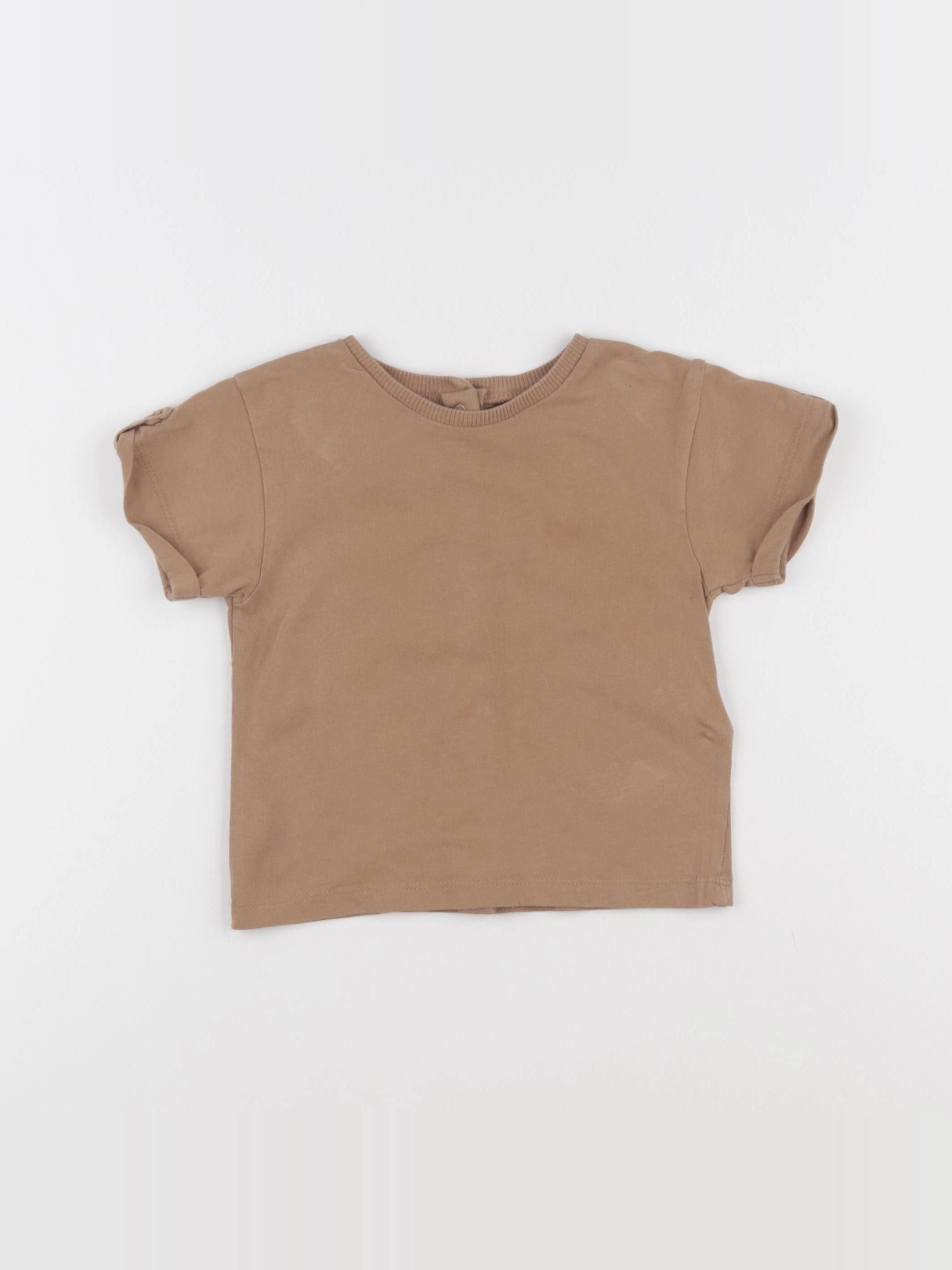 Vertbaudet - tee-shirt marron - 18 mois