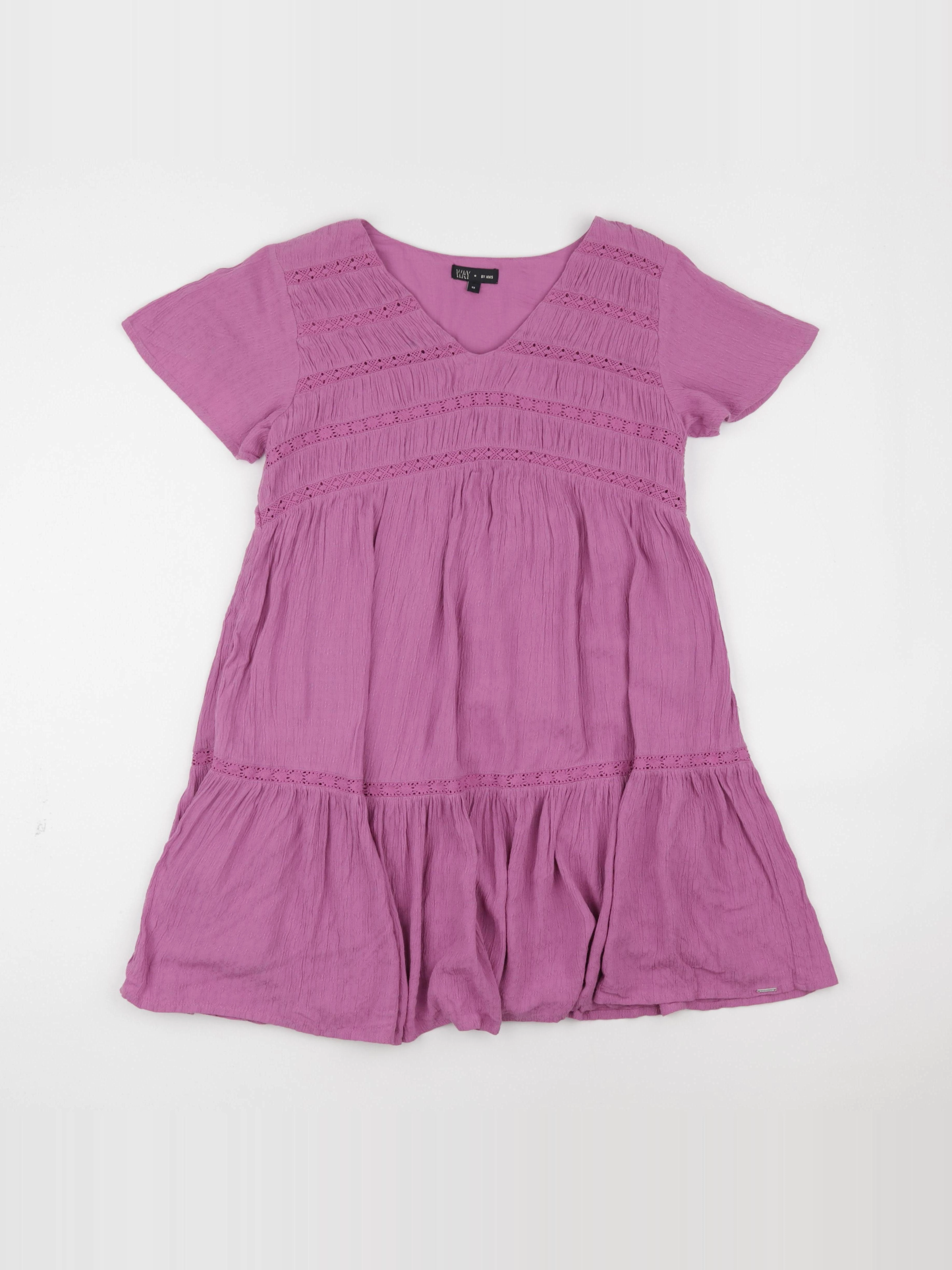 IKKS - robe rose - 12 ans