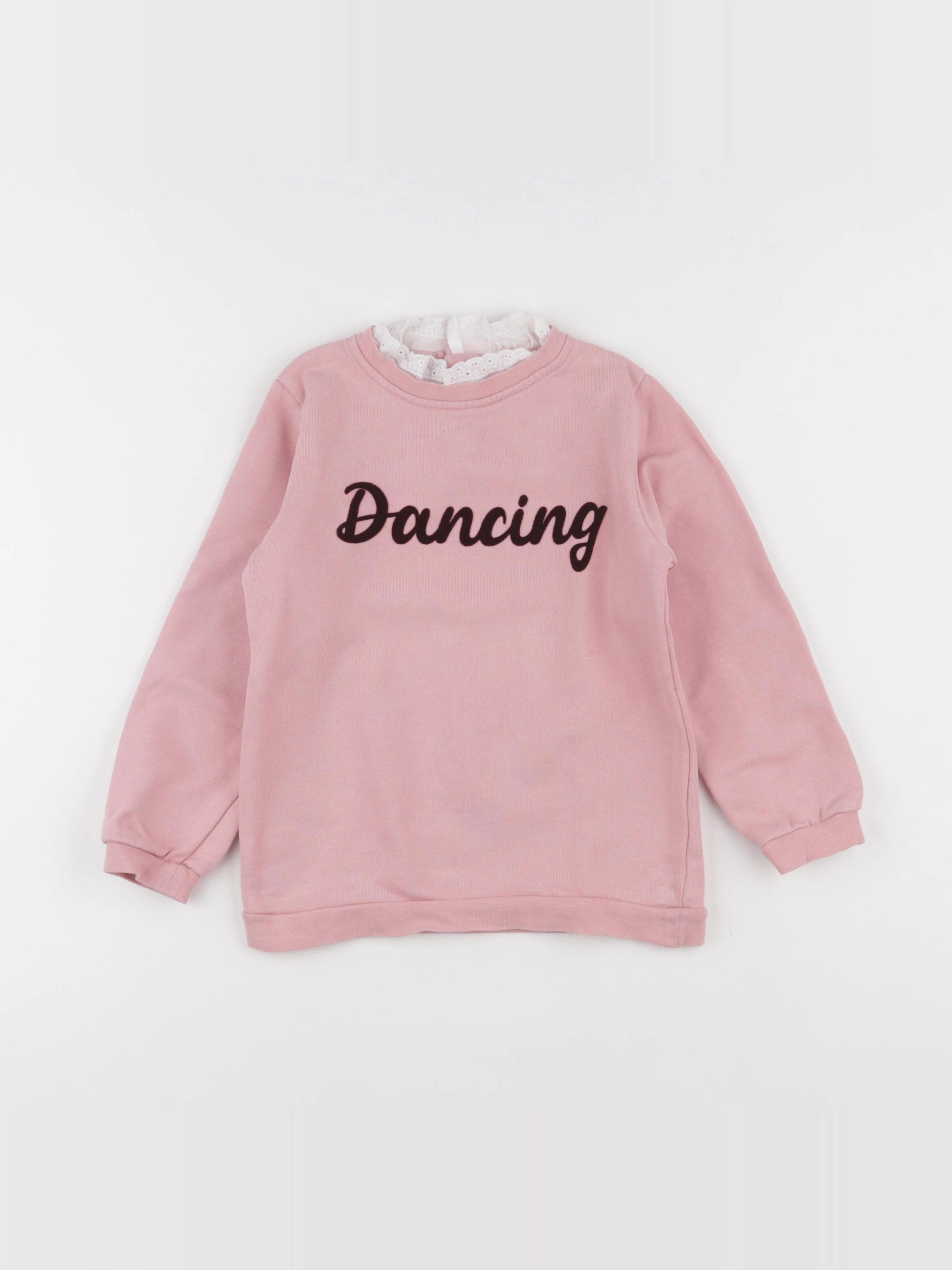Little Cigogne - sweat rose - 6 ans