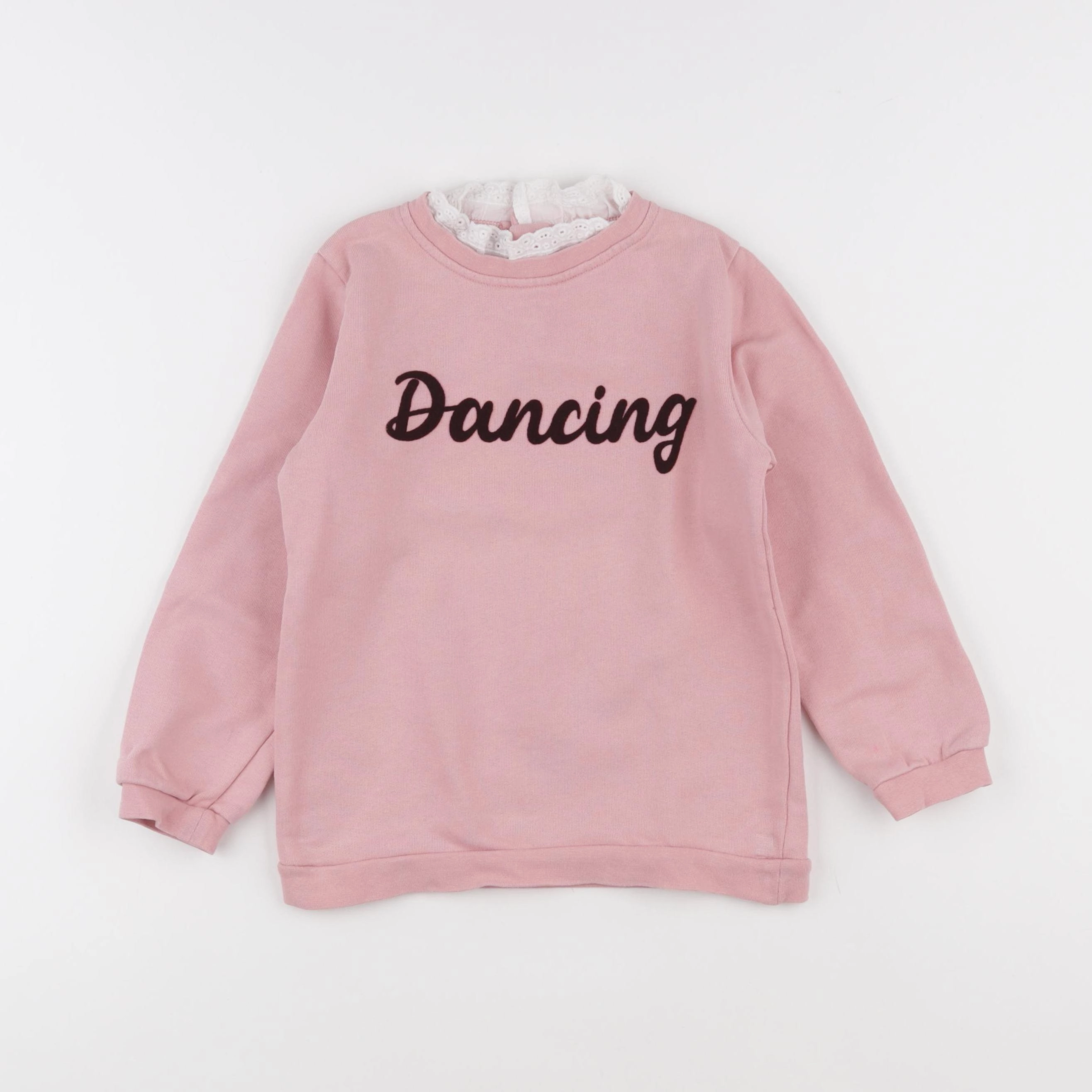 Little Cigogne - sweat rose - 6 ans