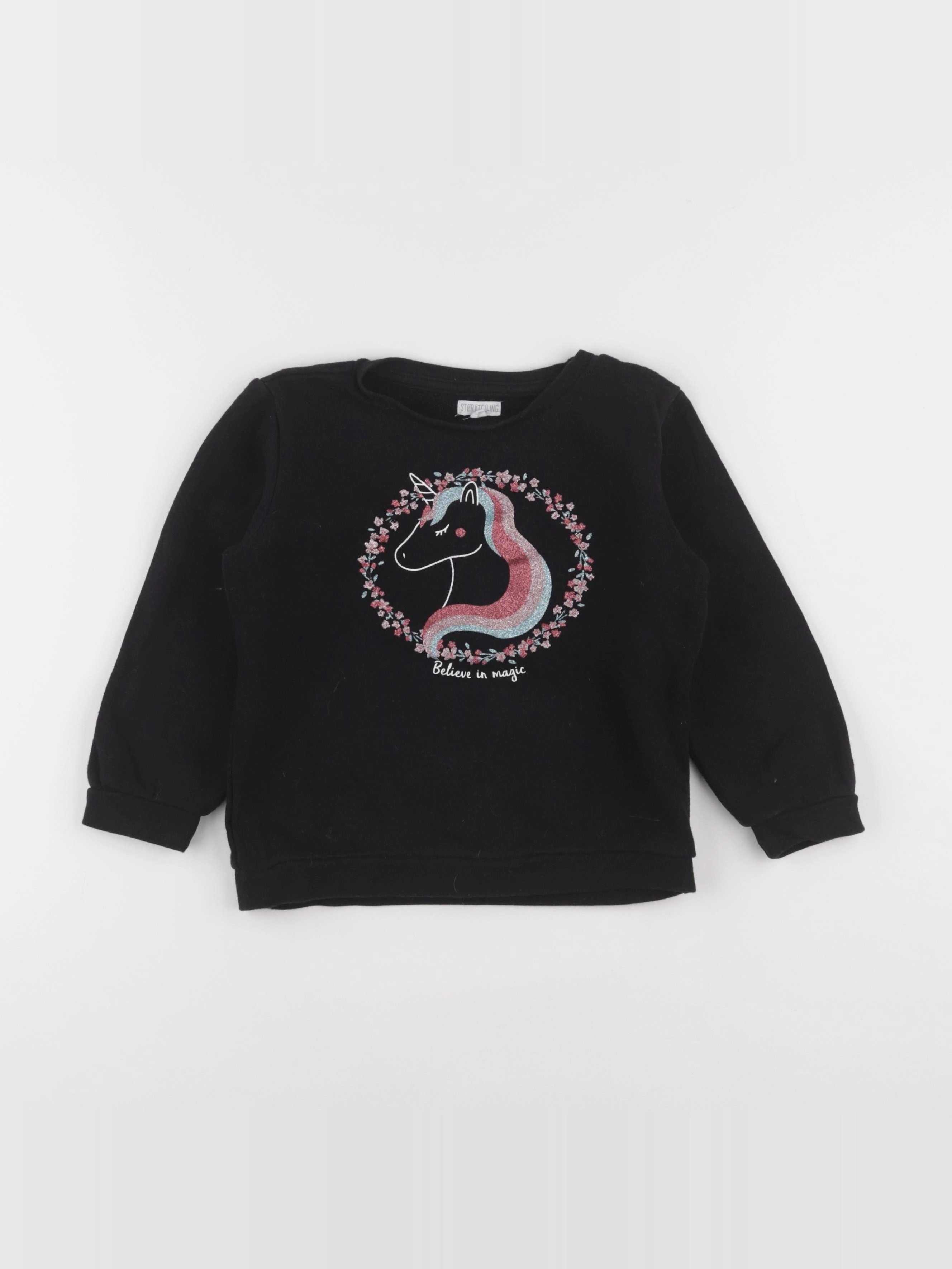 Storytelling - sweat noir - 6 ans