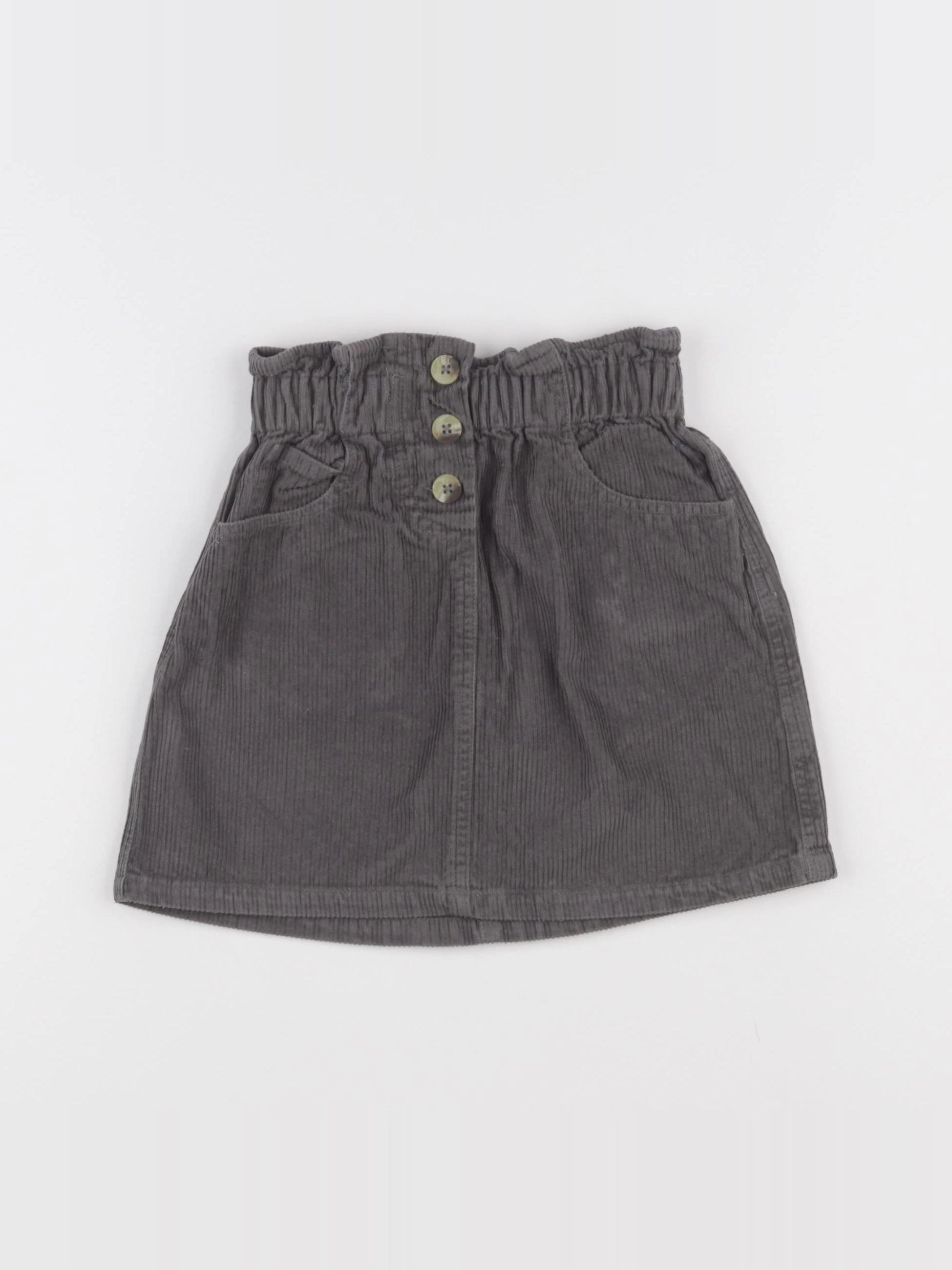 Little Cigogne - jupe gris - 5 ans