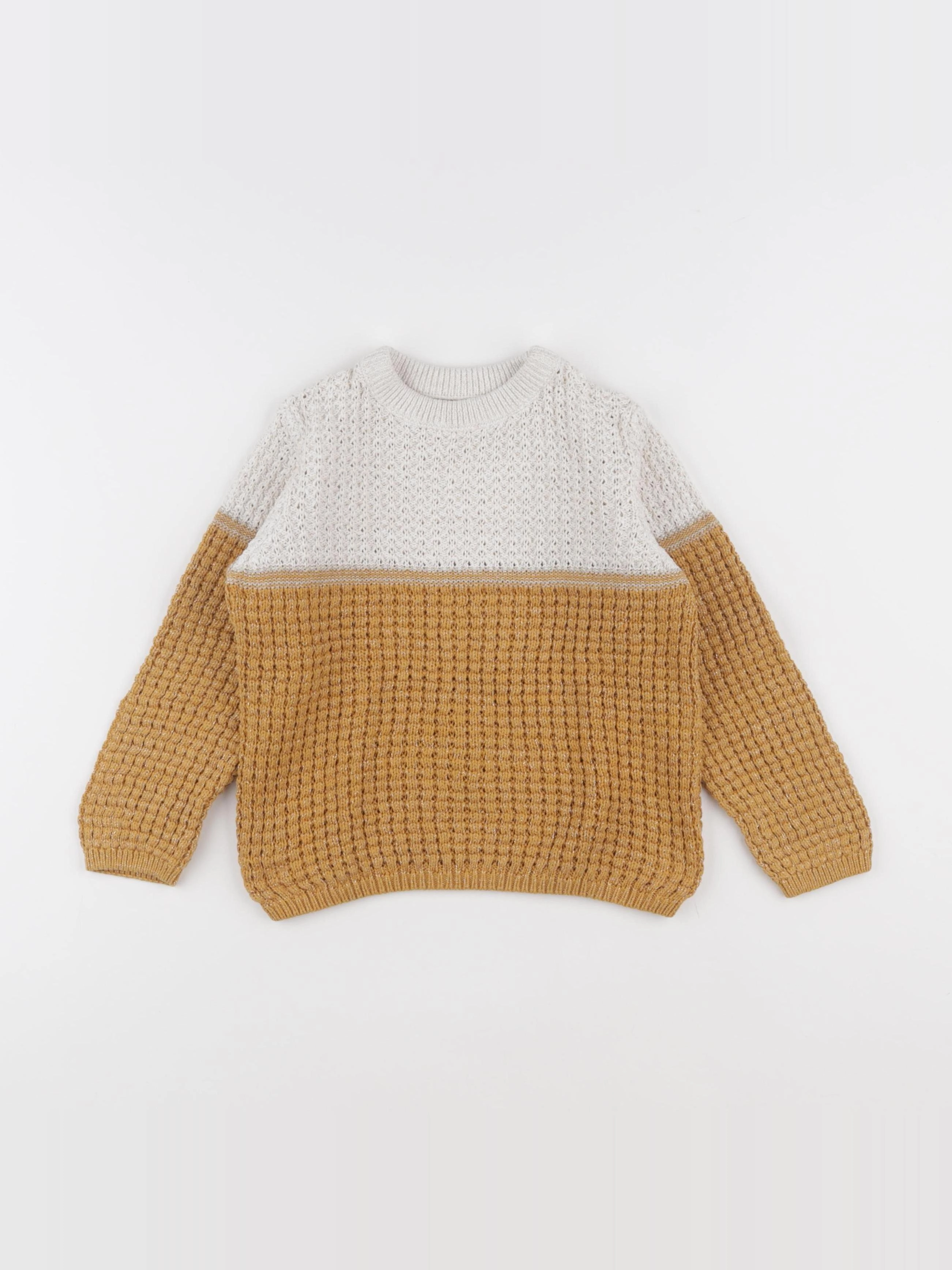 Little Cigogne - pull blanc - 5 ans