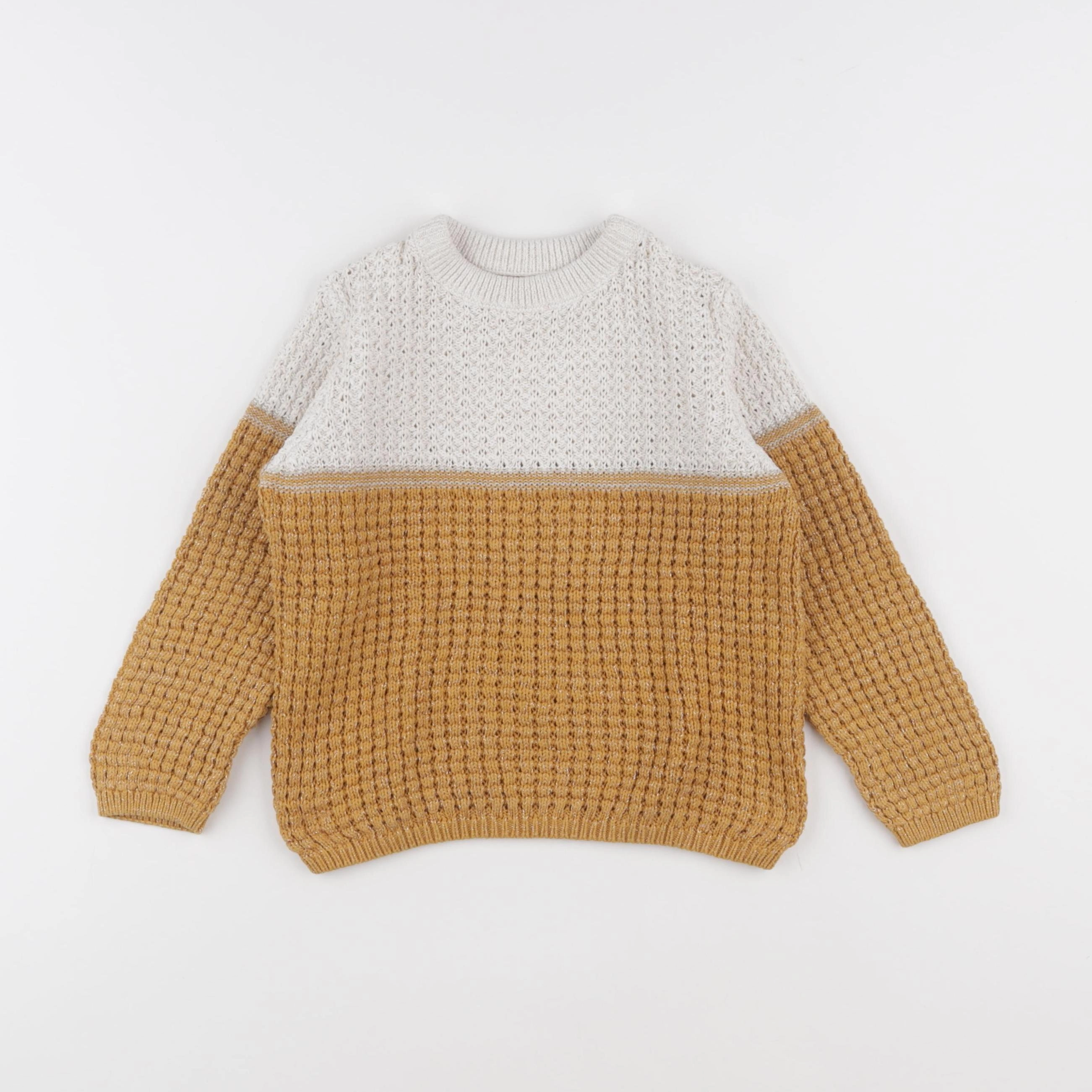 Little Cigogne - pull blanc - 5 ans