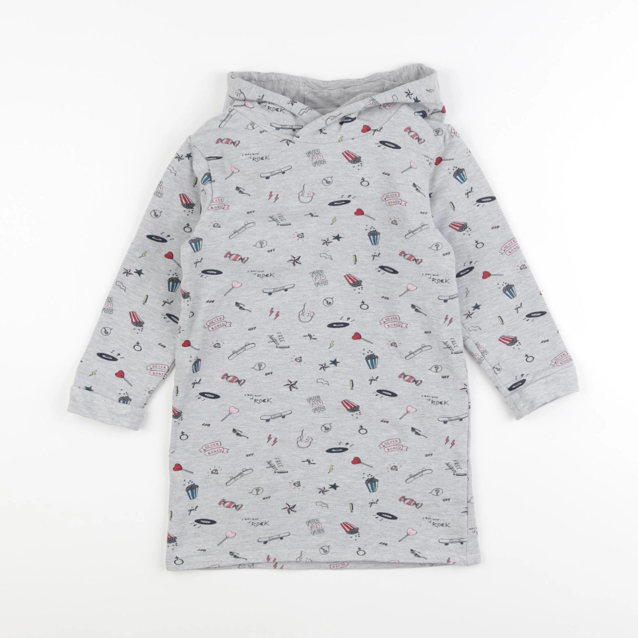 Vertbaudet - robe gris - 6 ans