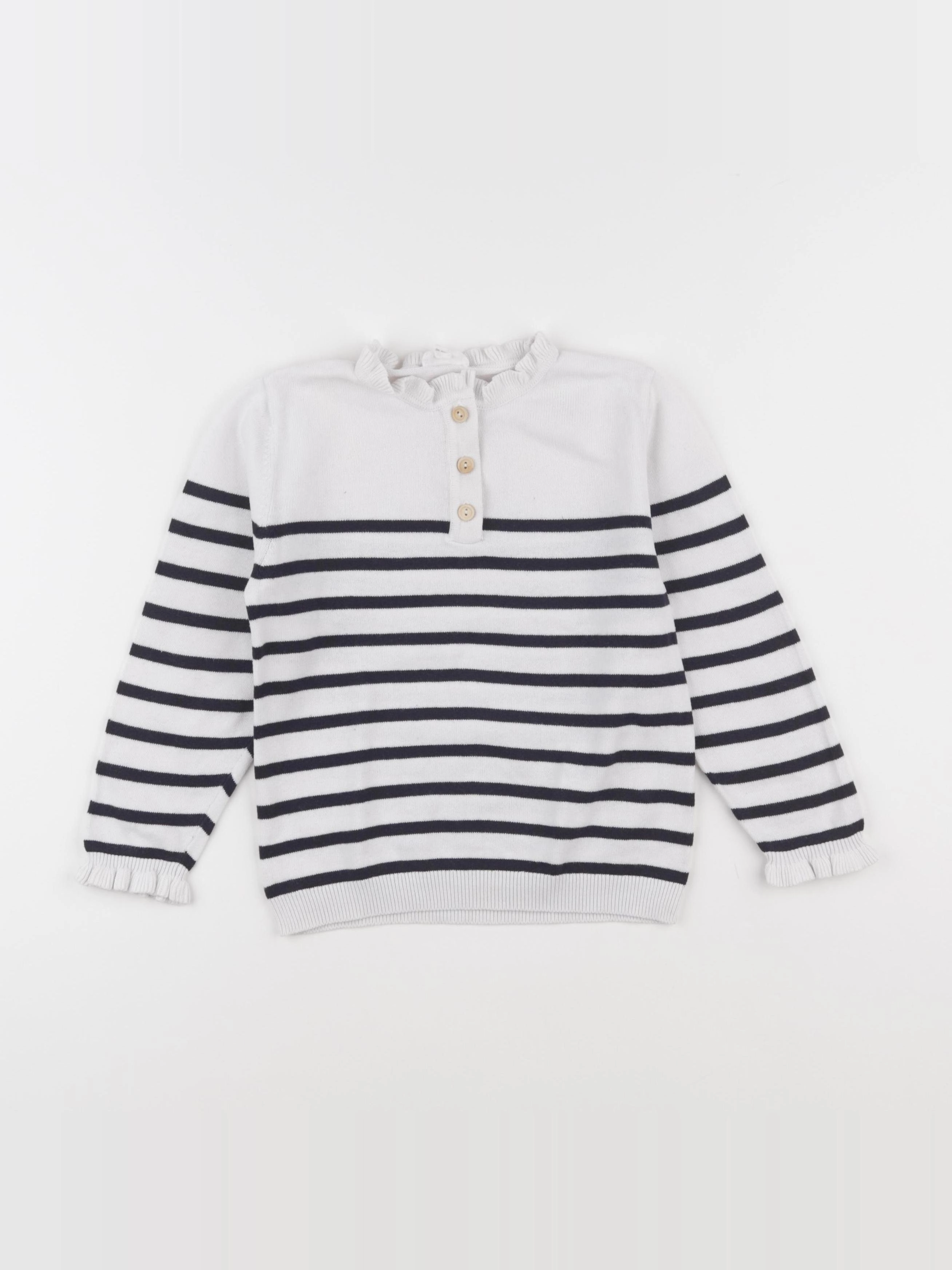 Eden & Victor - pull blanc - 5 ans