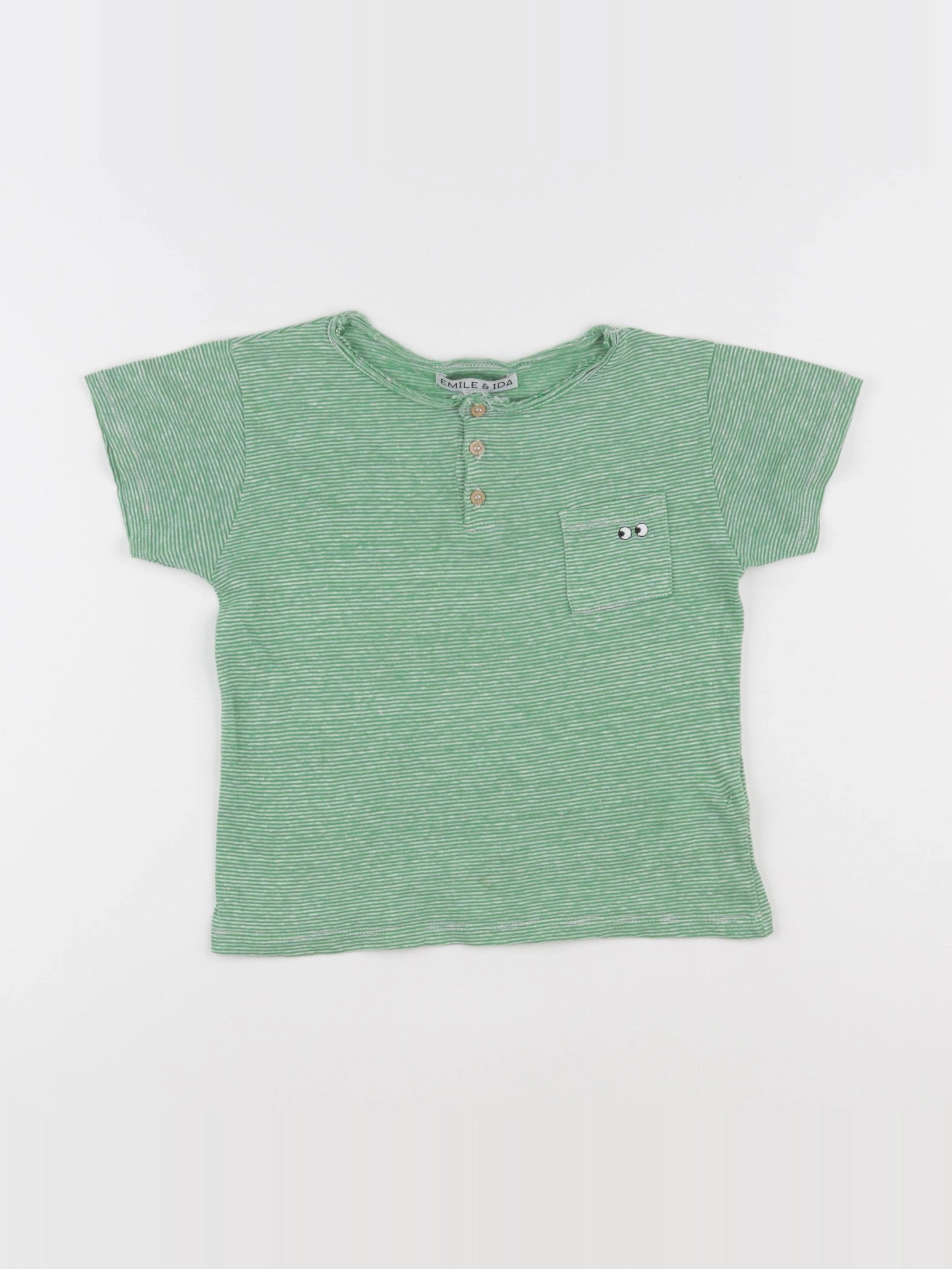 Emile et Ida - tee-shirt vert - 6 ans